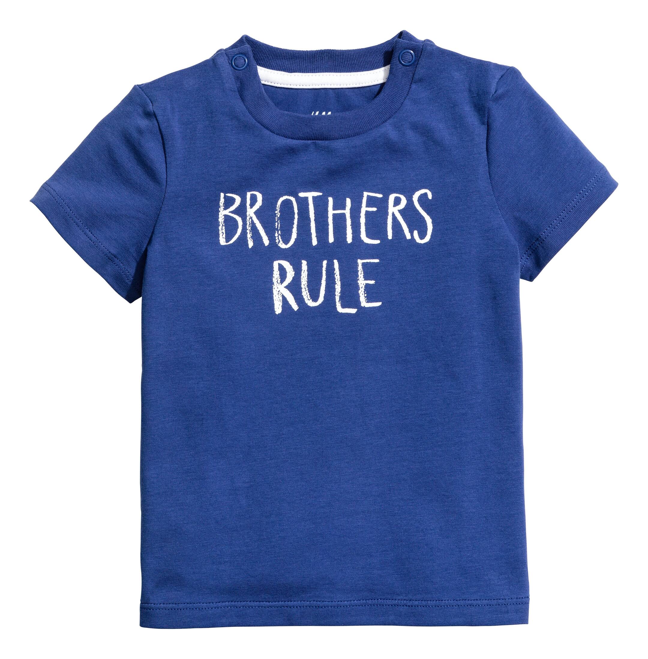 View larger image: Printed T-shirt - Cornflower blue - Kids | H&M GB 1