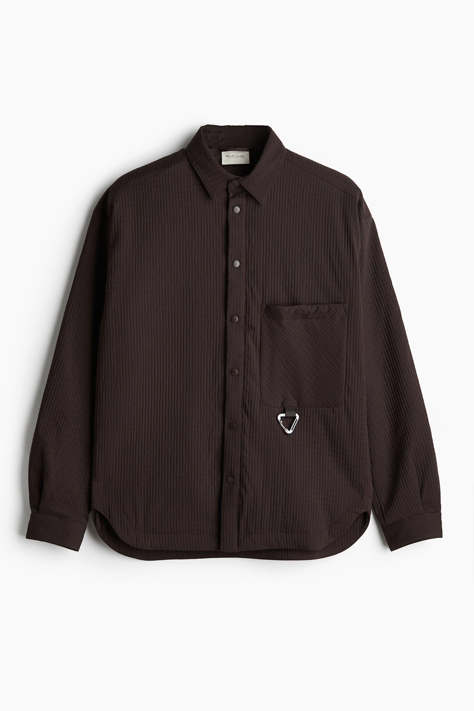 Overshirt i ThermoMove™ Oversized Fit - Mörkbrun - 2