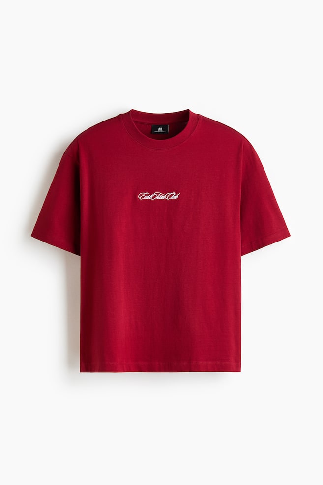 Relaxed-Fit Printed T-Shirt - Red/East Isles Club/Light blue/1992/Dark blue/St. Ives Hotel/White/Track Unit TRK/Pale yellow/Sports Club/Light gray melange/Brooklyn/Cream/Sports Soc./Gray melange/Sport Gear 86/Navy blue/Sunset Race - 1