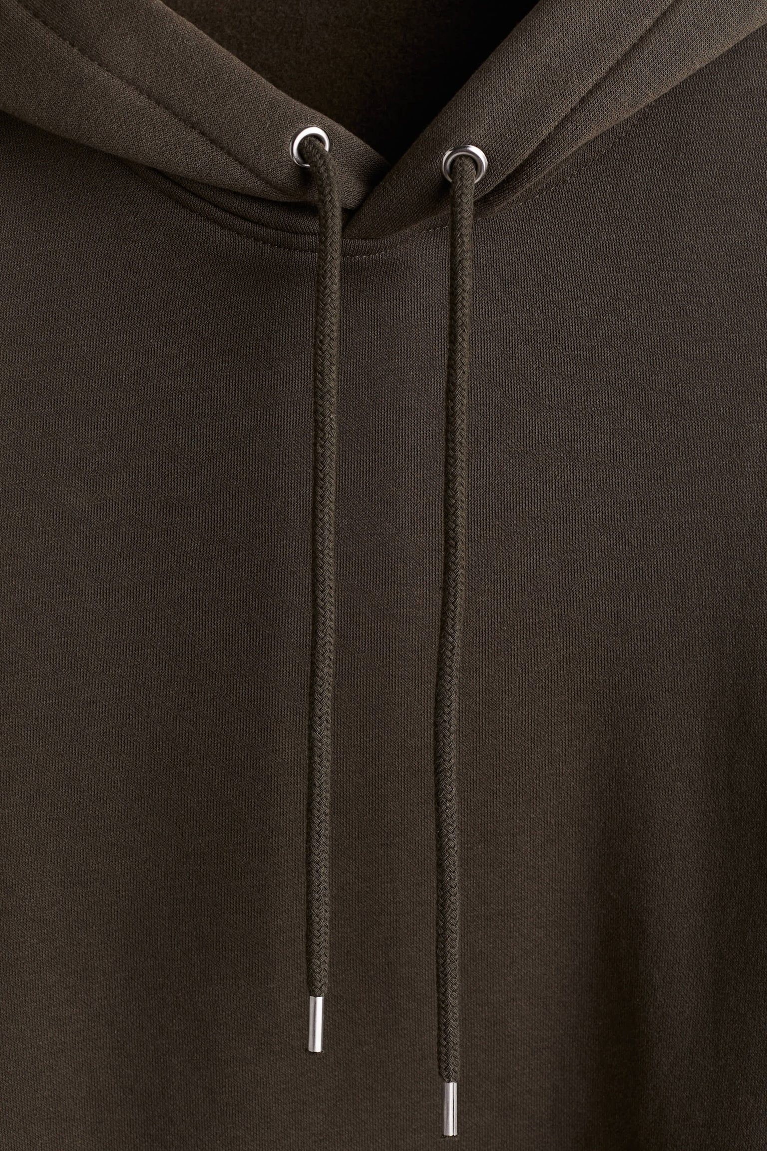 Loose Fit Hoodie - ירוק חאקי כהה/שחור/לבן/ירוק יער כהה/אפור כהה/אפור בהיר מלאנז‘/שזיף/כחול נייבי/ורוד/תכלת/חום כהה/אדום/בז' - 4