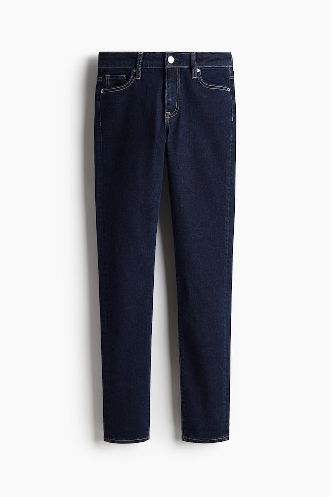 Skinny Regular Ankle Jeans - Dark denim blue/Black/Light denim blue/Beige/Denim blue/Denim blue/Dark denim blue - 1