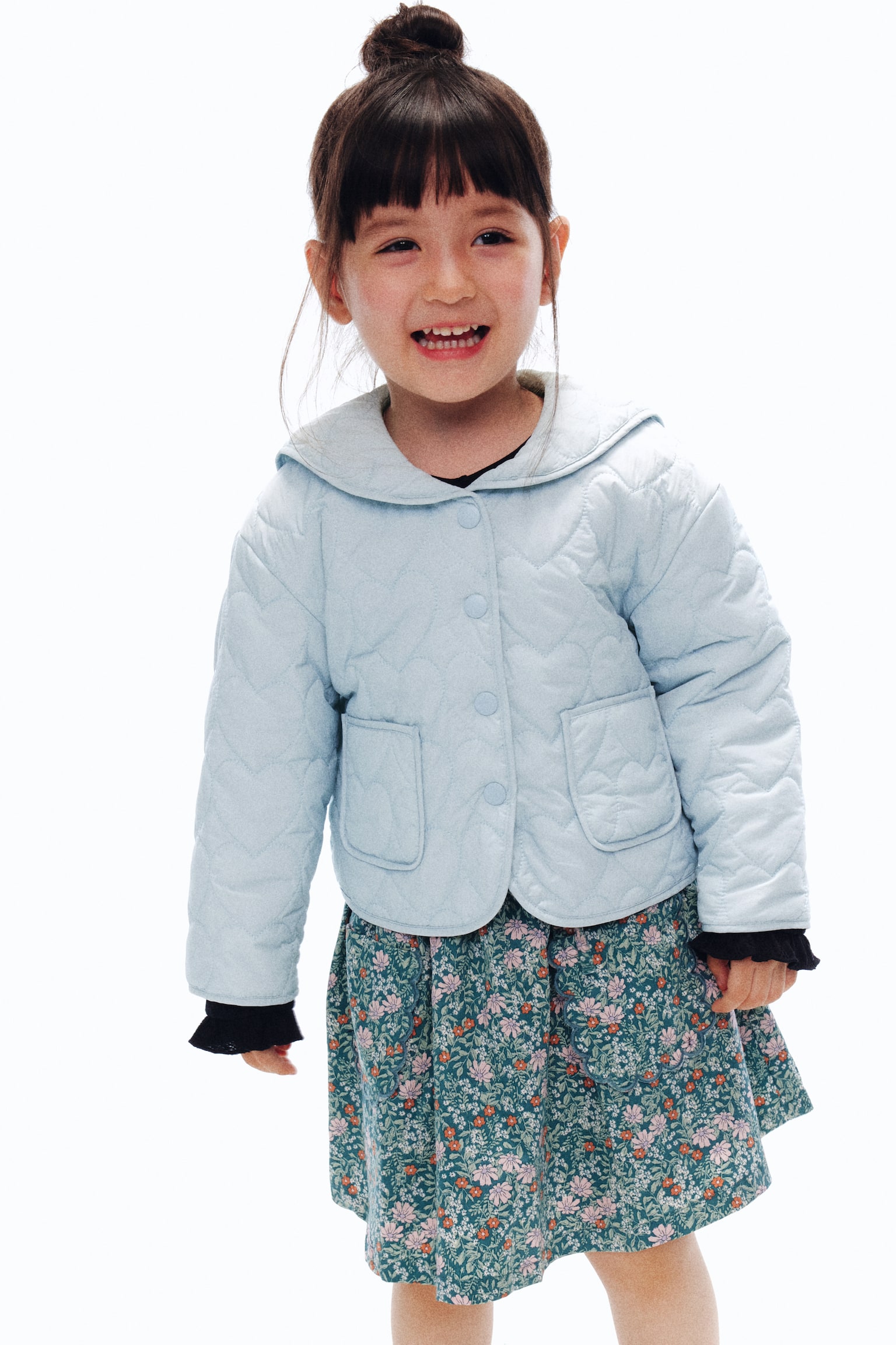 キルティングジャケット - ライトブルー/ブラック - 5