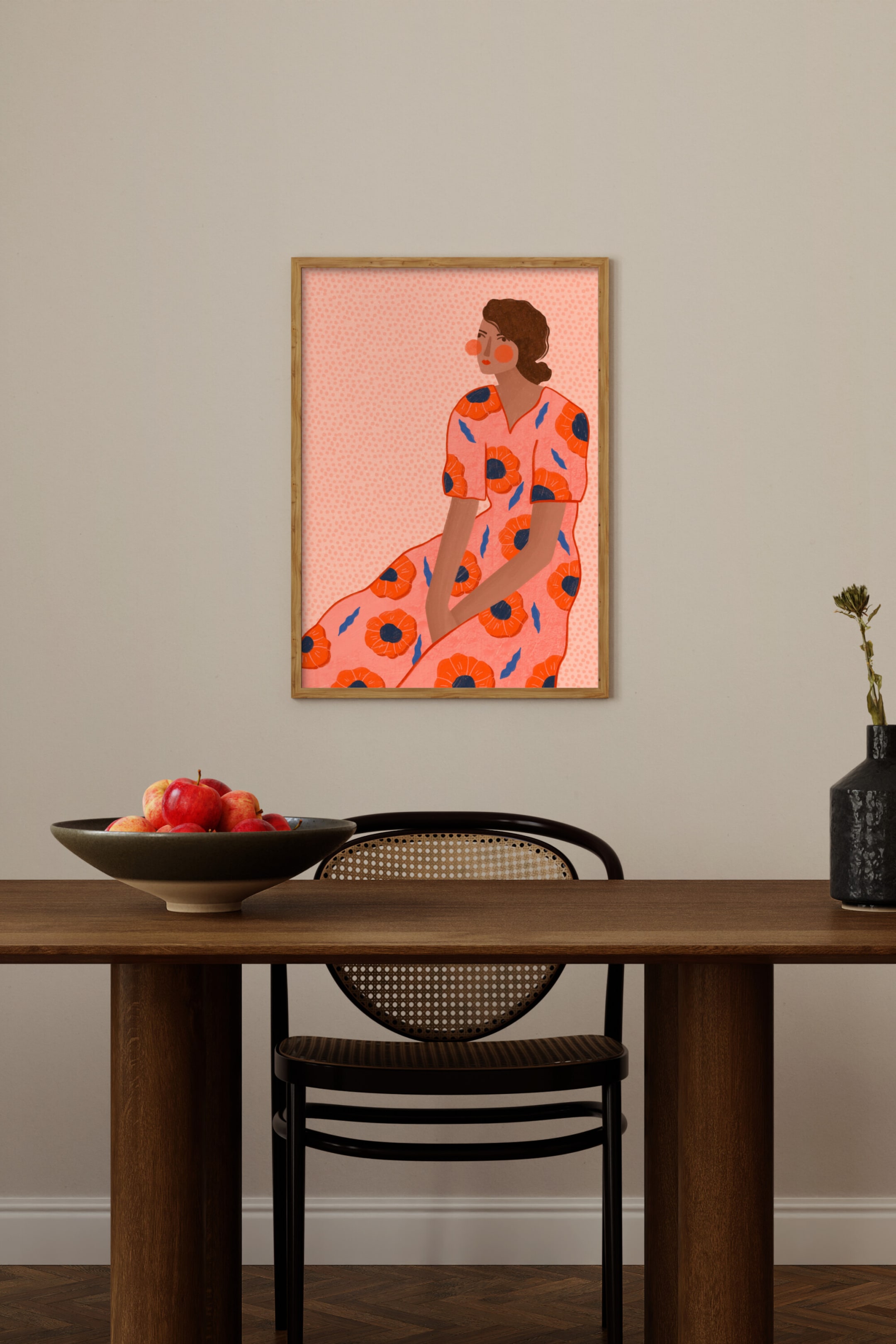 Ver imagem maior: Bea Muller -  The Woman With The Floral Dress - Vrouw In Bloemenjurk - Poster & Frame - HOME | H&M PT 1