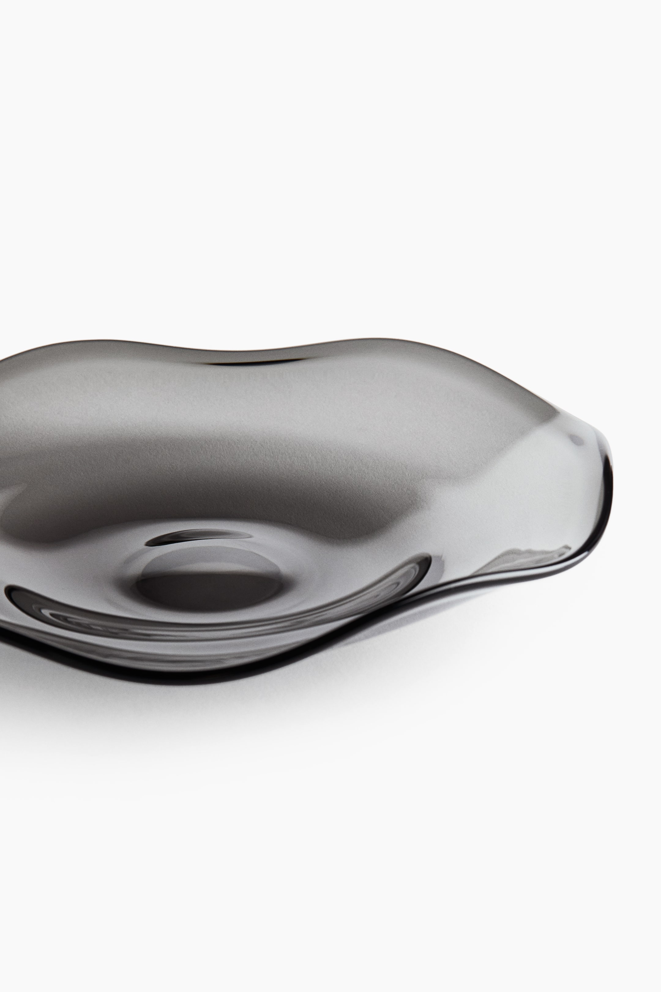 Irregular-Shaped Glass Appetizer Plate