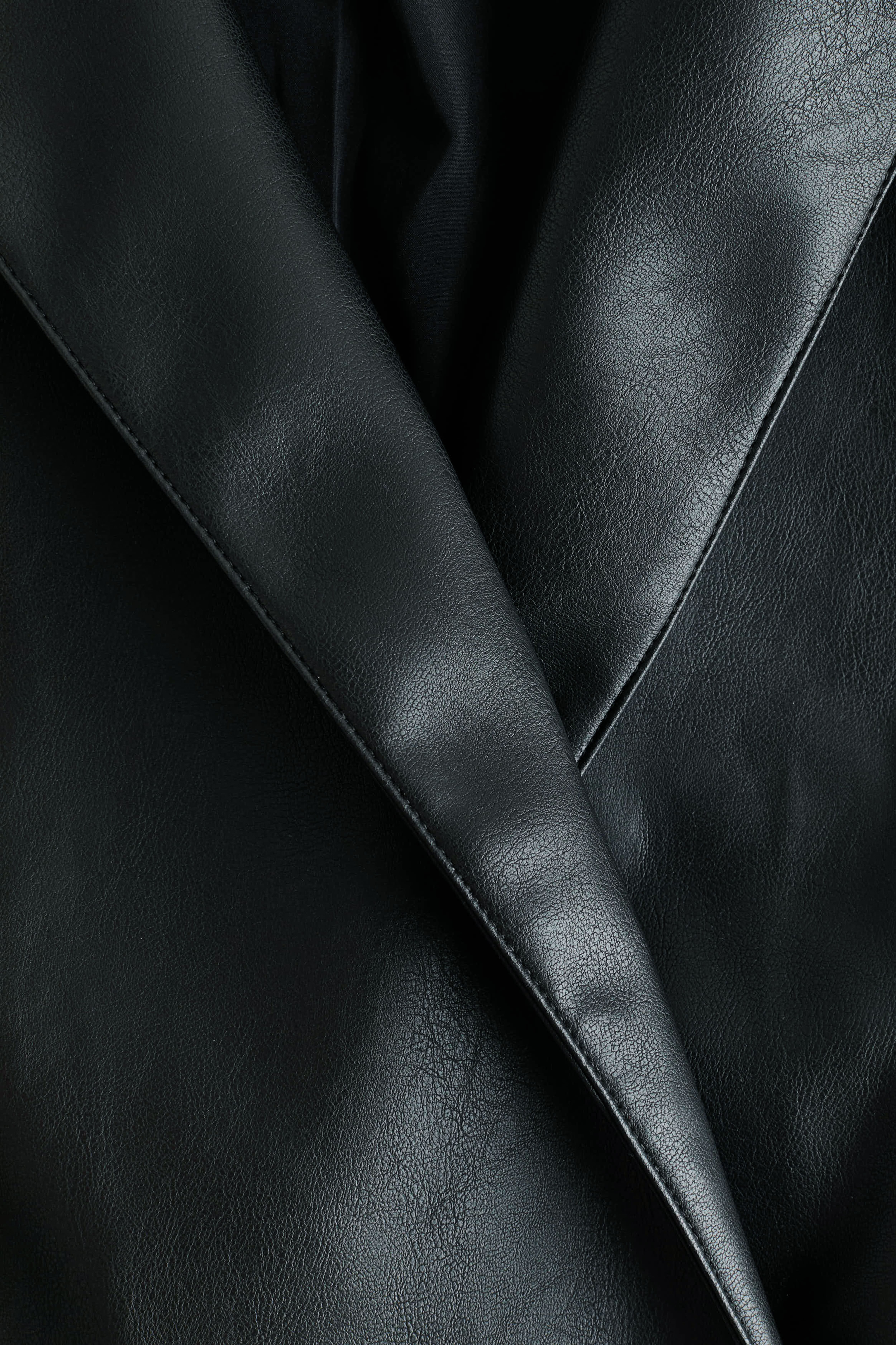 Coated Shawl-Collar Jacket