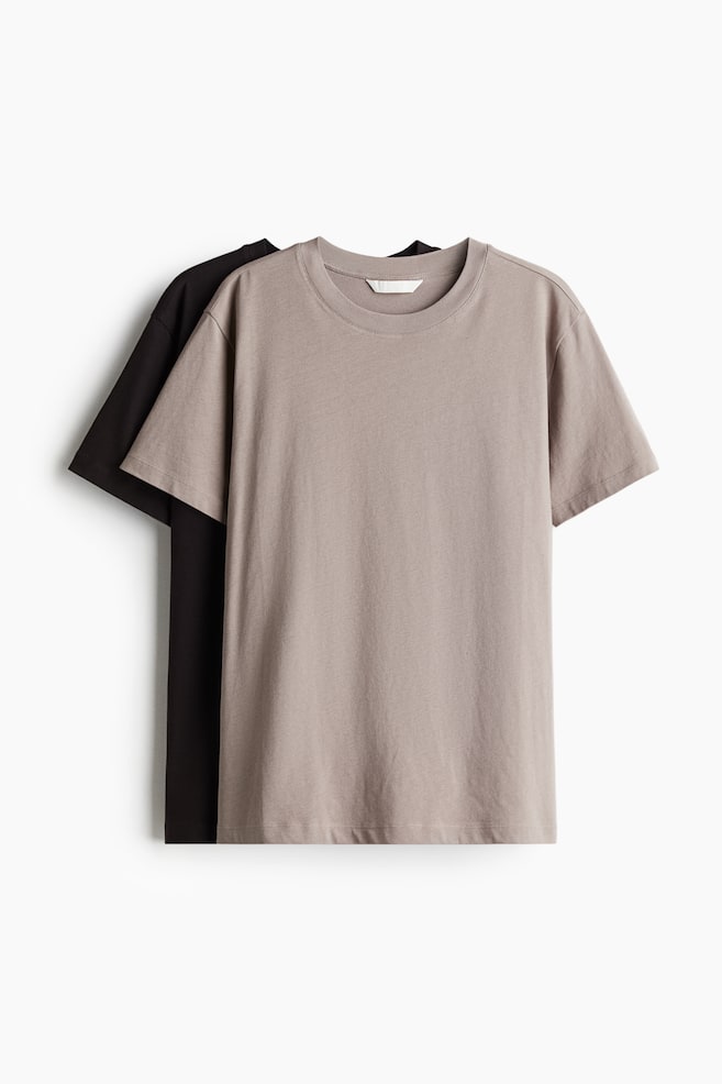 Pack de 2 camisetas - Beige/Negro - 1