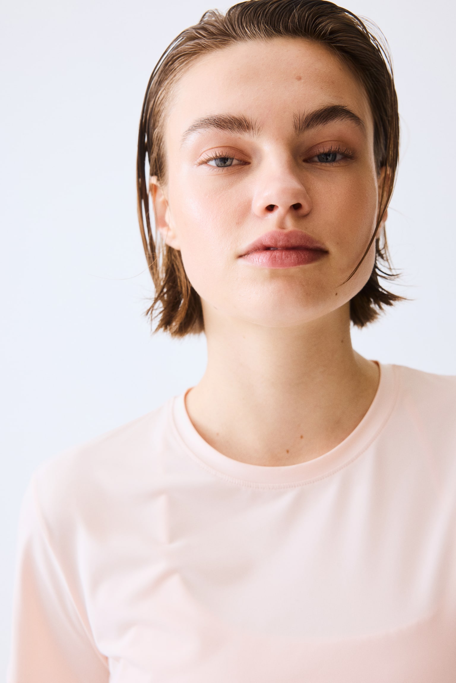 T-shirt de running rafraîchissant DryMove™ - Rose poudré/Noir/Jaune beurre/Blanc - 4