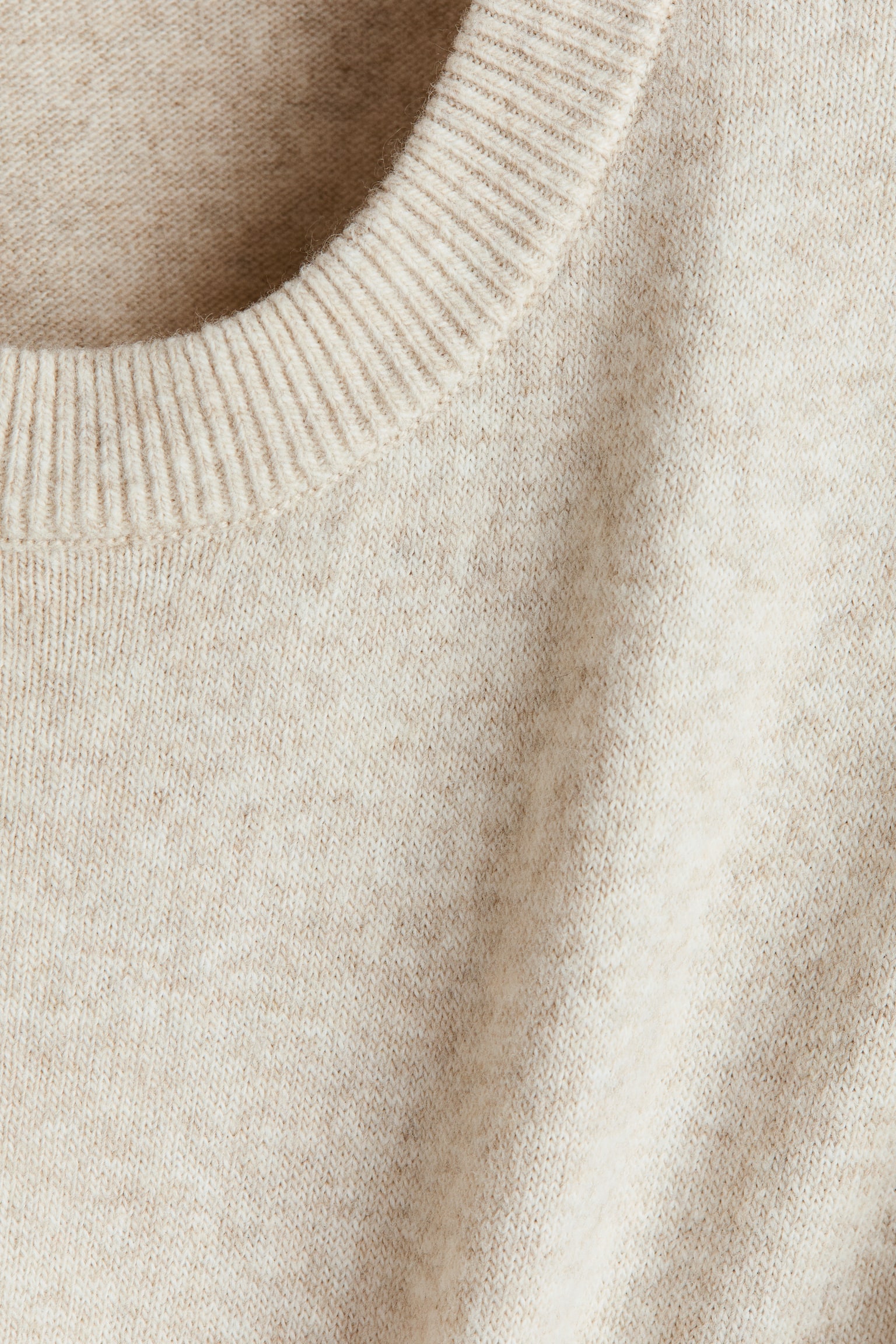 Детский свитер H&M Fine-Knit, цвет: Светлый бежевый — фото 2
