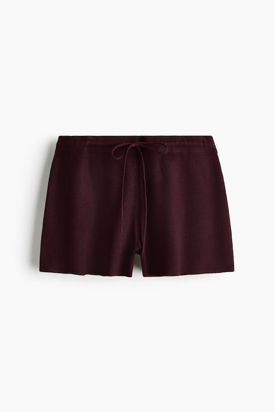 Женские шорты H&M Fine-Knit Drawstring Shorts