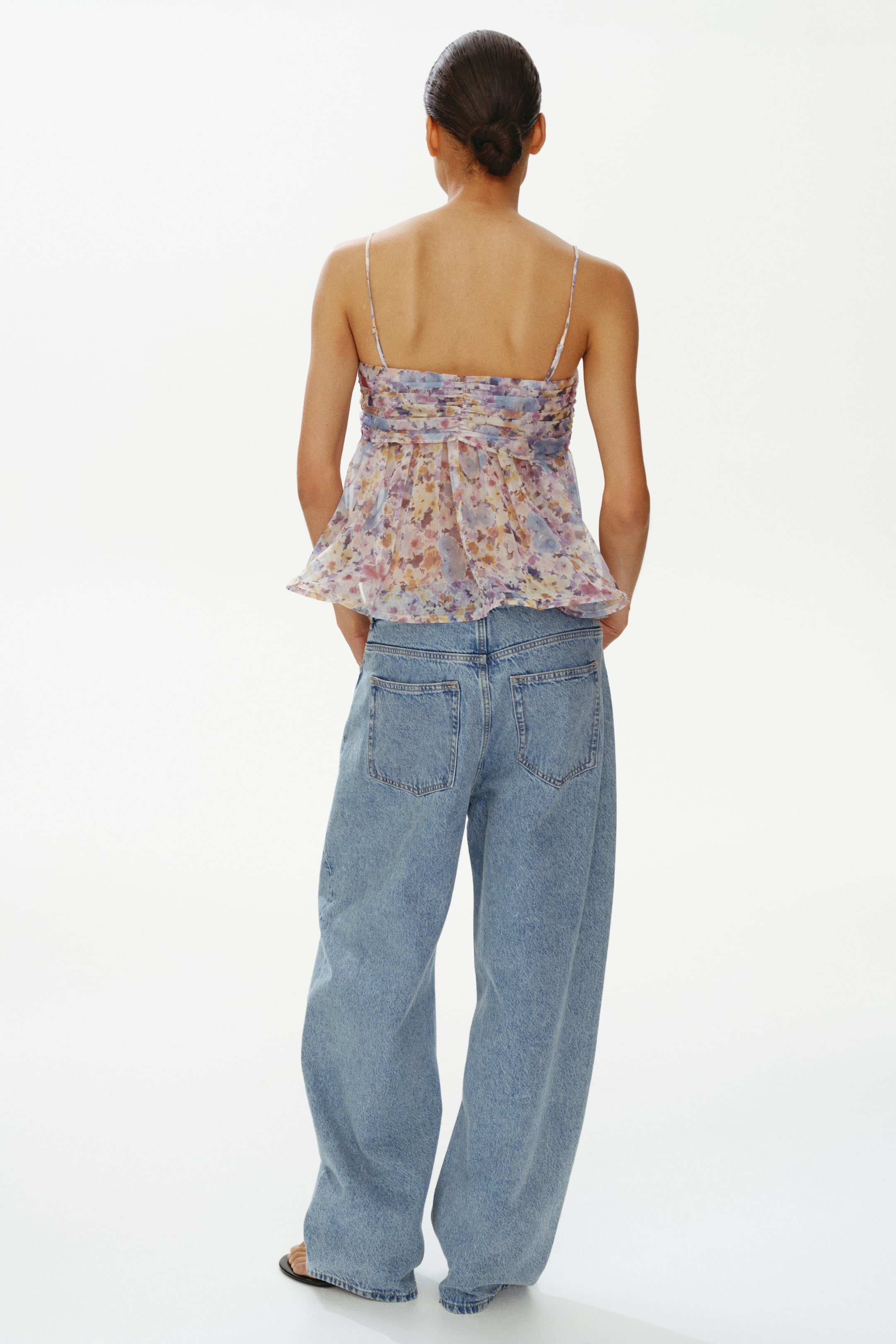 Tie-Detail Chiffon Top