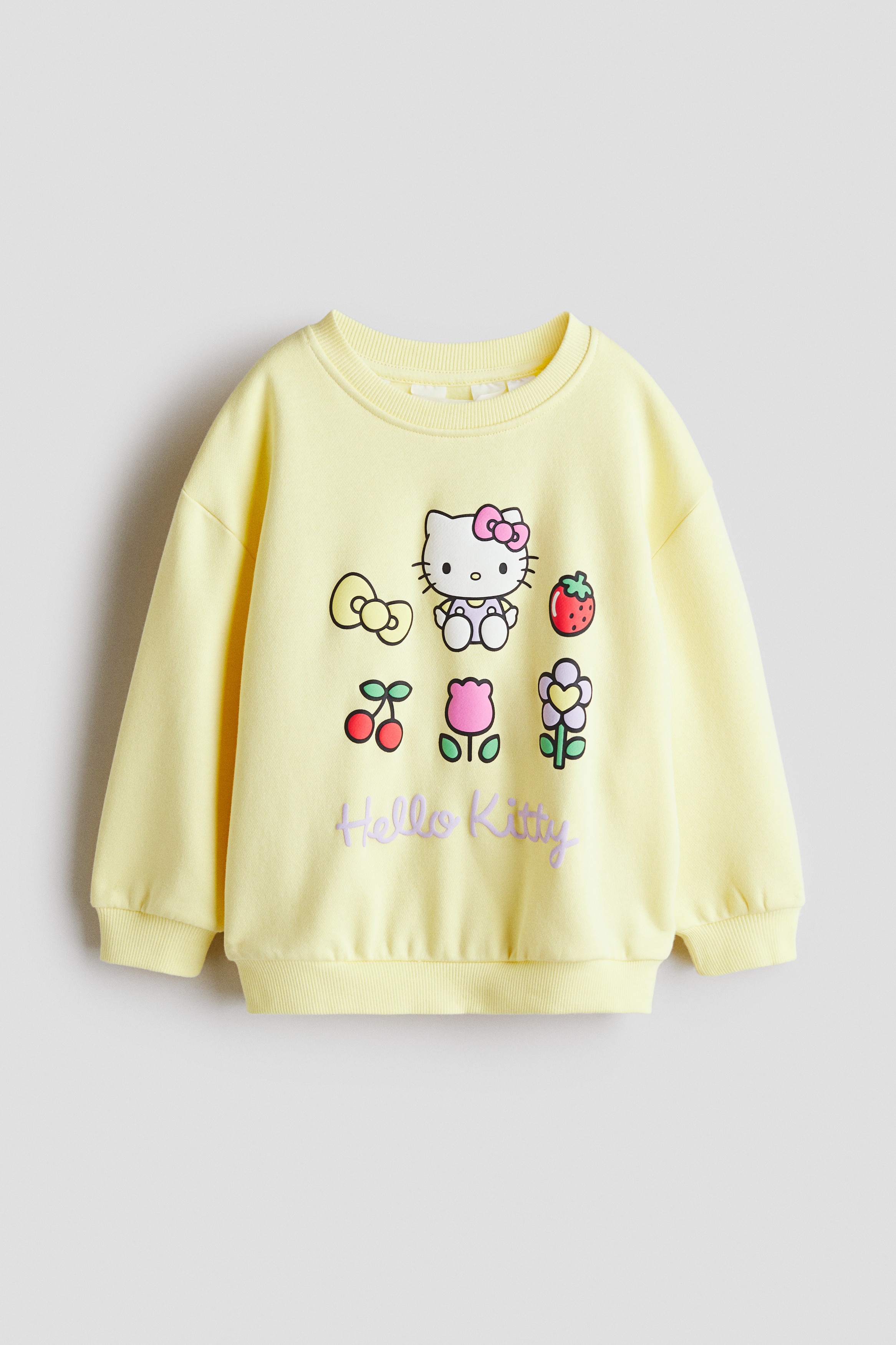 Sweatshirt med trykk - Gul/Hello Kitty/Lys gråmelert/Lilo & Stitch/Cream/Hello Kitty/Lilla/Lilo & Stitch/Rosa/Hello Kitty/Rosa/Peppa Gris/Rosa/Minni Mus/Lys blå/Hello Kitty/Hvit/Frost/Hvit/Hello Kitty/Cream/Minni Mus/Hvit/Minni Mus/Cream/Hello Kitty/Hvit/Peppa Gris/Lys blå/Cinnamoroll/Lys lilla/Rosa/Lys beige/Bambi/Hvit/Kuromi/Rosa/Pipp/Lys blå/Frost/Lys blå/Lilo & Stitch/Lys rosa/Minni Mus/Rosa/Lilo & Stitch/Lys beige/Lilo & Stitch/Turkis/Gabby's Dollhouse