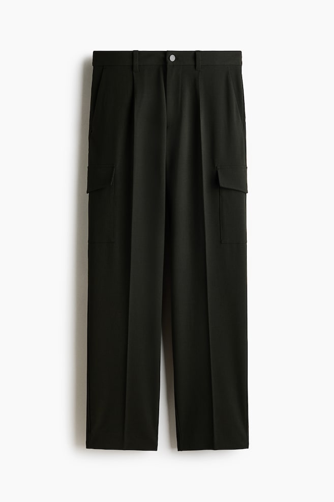 Four-way Stretch Regular Fit Cargo trousers - Dark green/Navy blue - 1