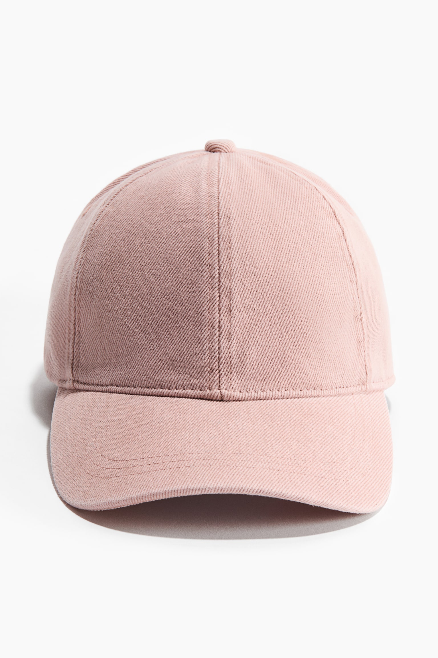 Pet van katoenen twill - Dusty lichtroze/Lichtbeige/sinaasappels/Lichtbeige/krab/Turkoois