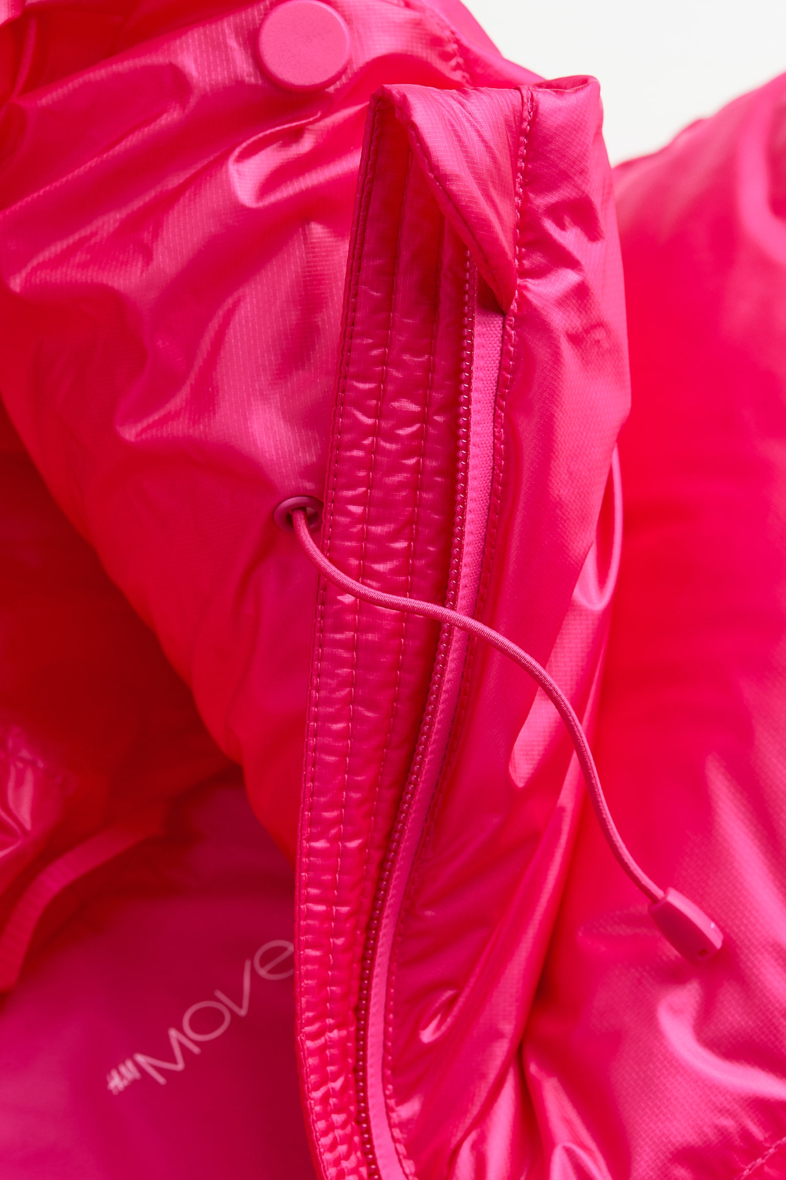 H&M+ Detachable-sleeve down puffer jacket - Cerise - 9