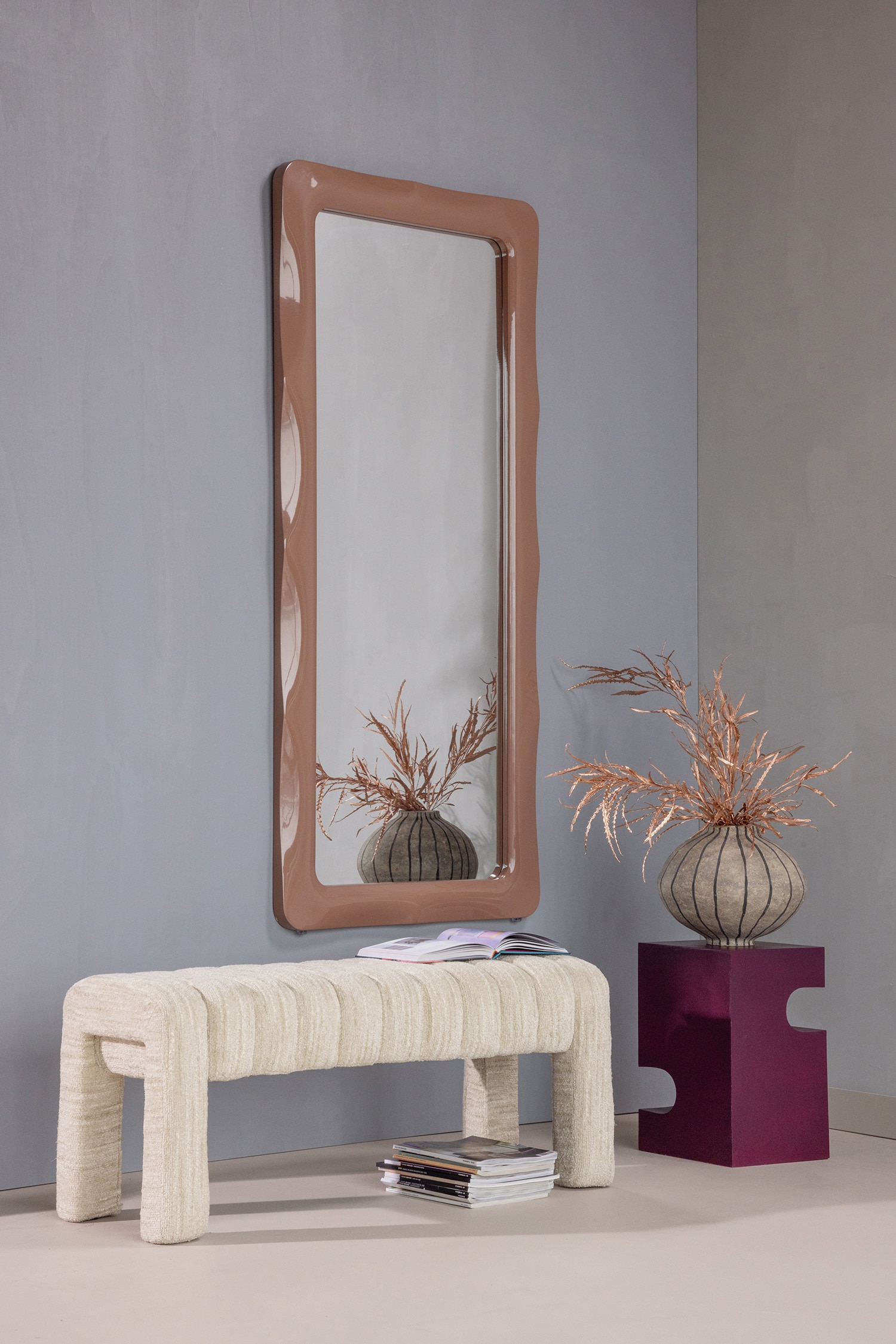 Frex Gepolsterte Bank - Natürlich