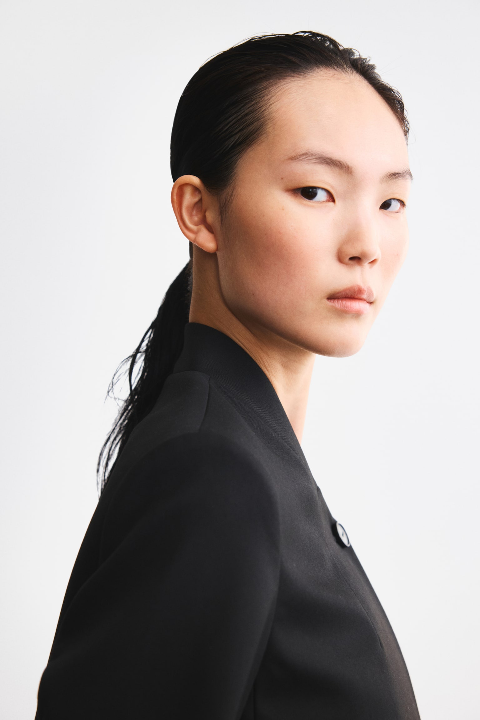 Женская куртка H&M Oversized Single-Breasted, цвет: Чёрный — фото 5