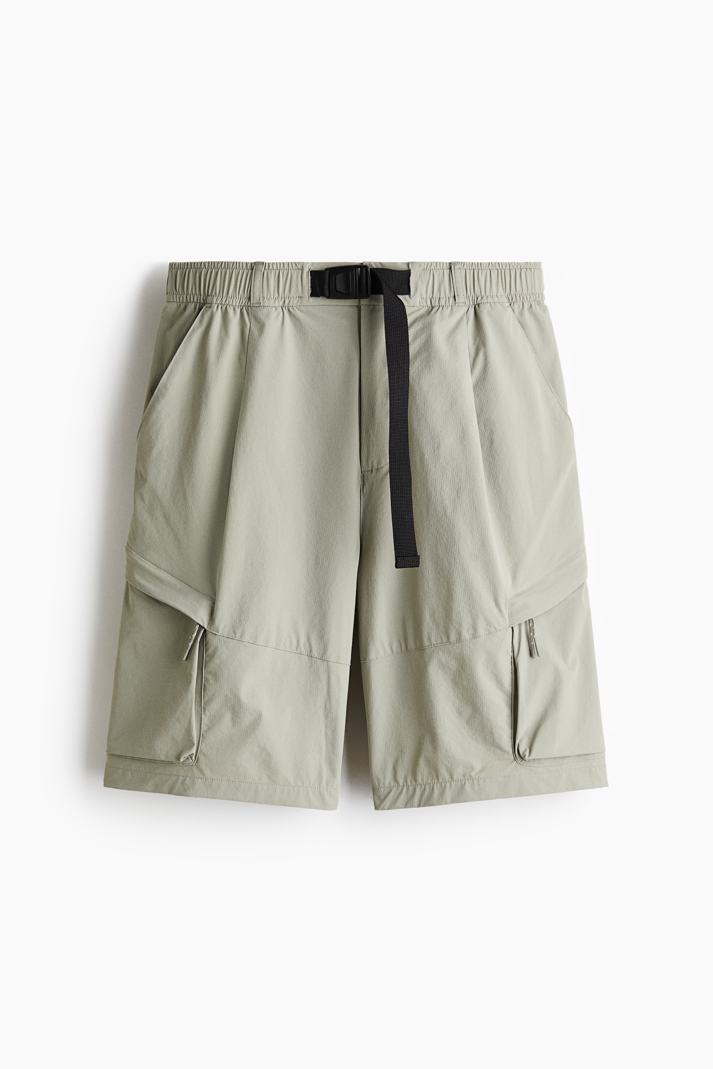 Loose Fit Utility shorts - Light khaki green/Black