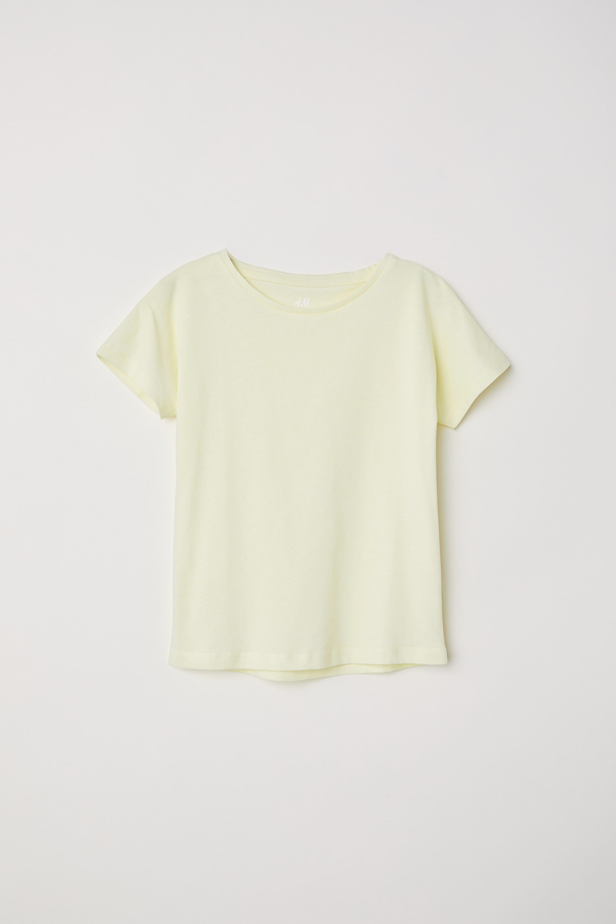 T-shirt Garçon H&M Jersey Coton Jaune - Taille 6-8 Ans - Motif Imprimé - Occasion Très Bon état - Manches Courtes