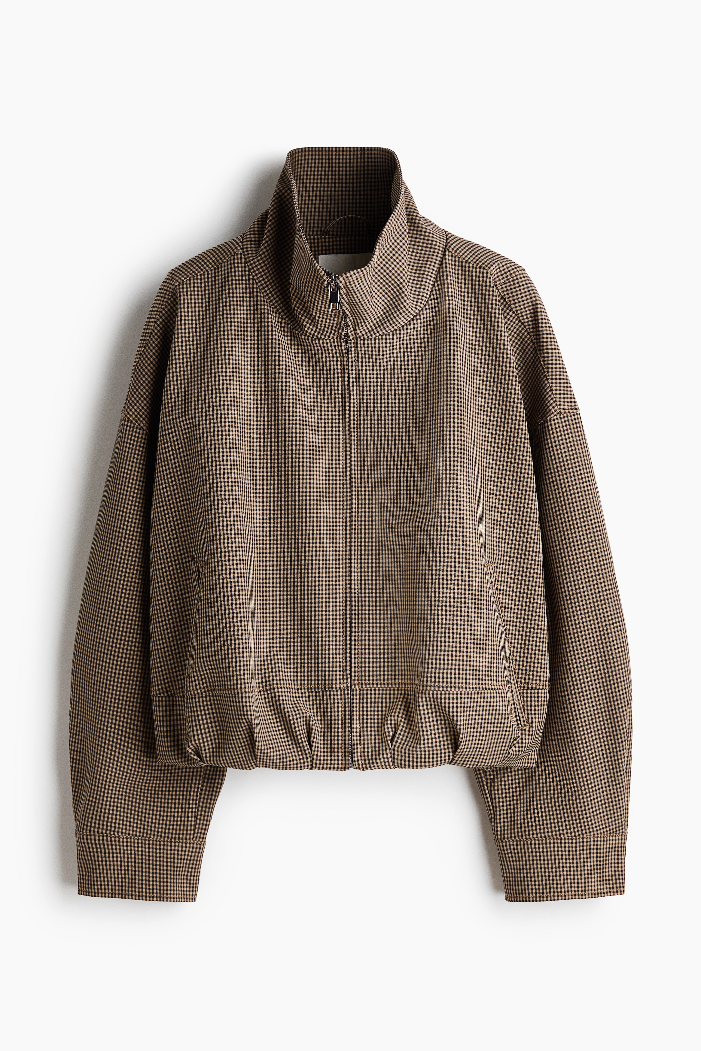Oversized bubble-hem jacketModel