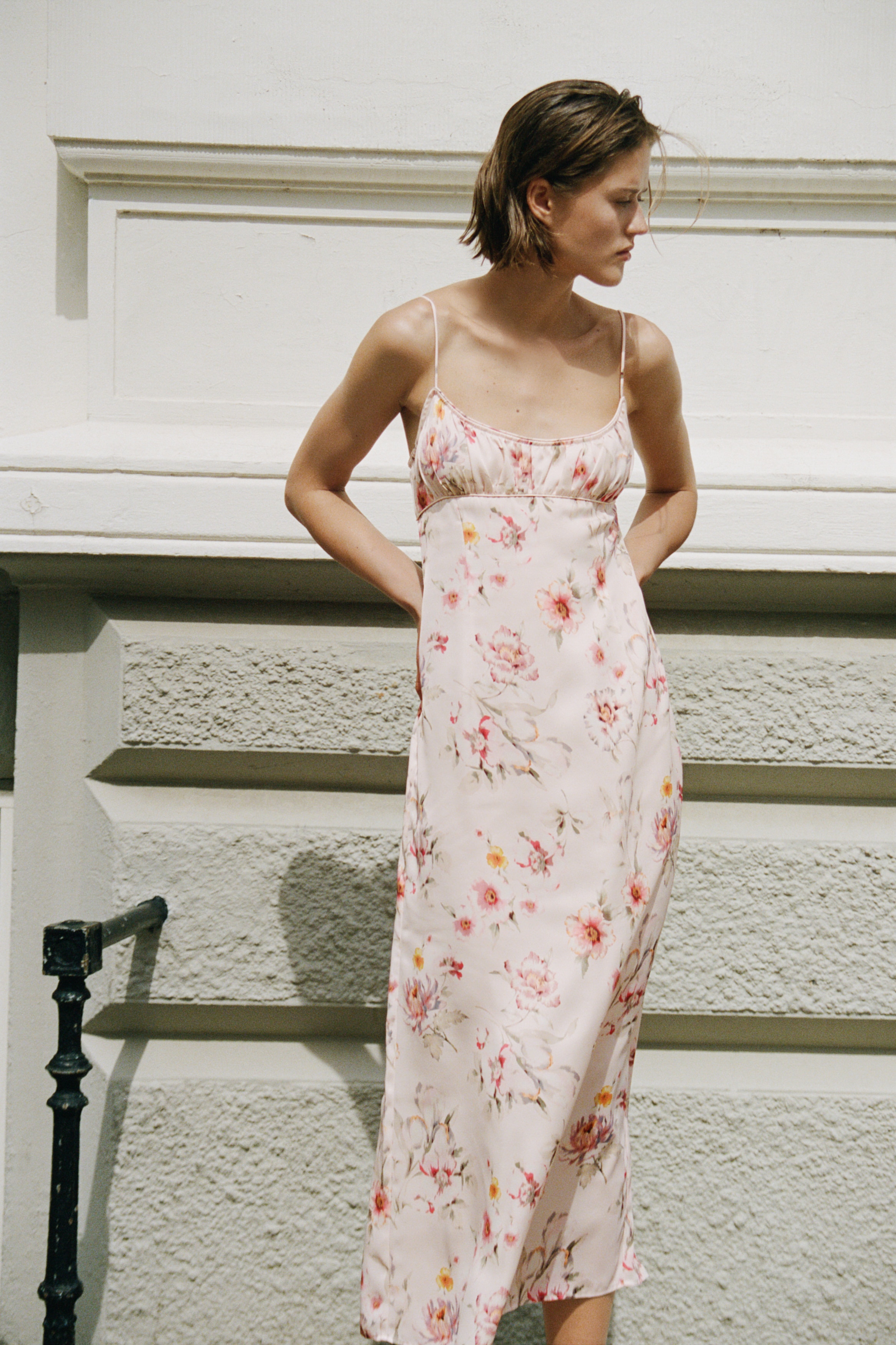 h&m ladies summer dresses Midi Dresses | Long-Sleeve Floral Wrap & Summer