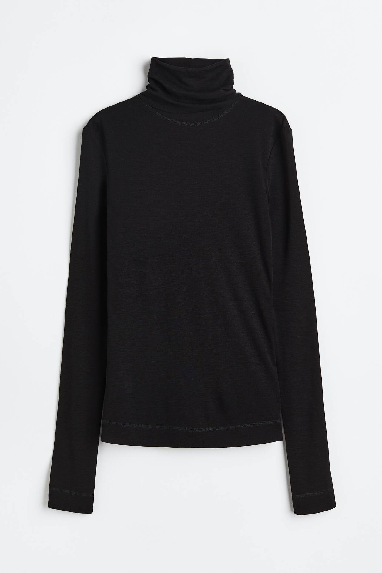 Pulls à col roulé en laine mérinos femme