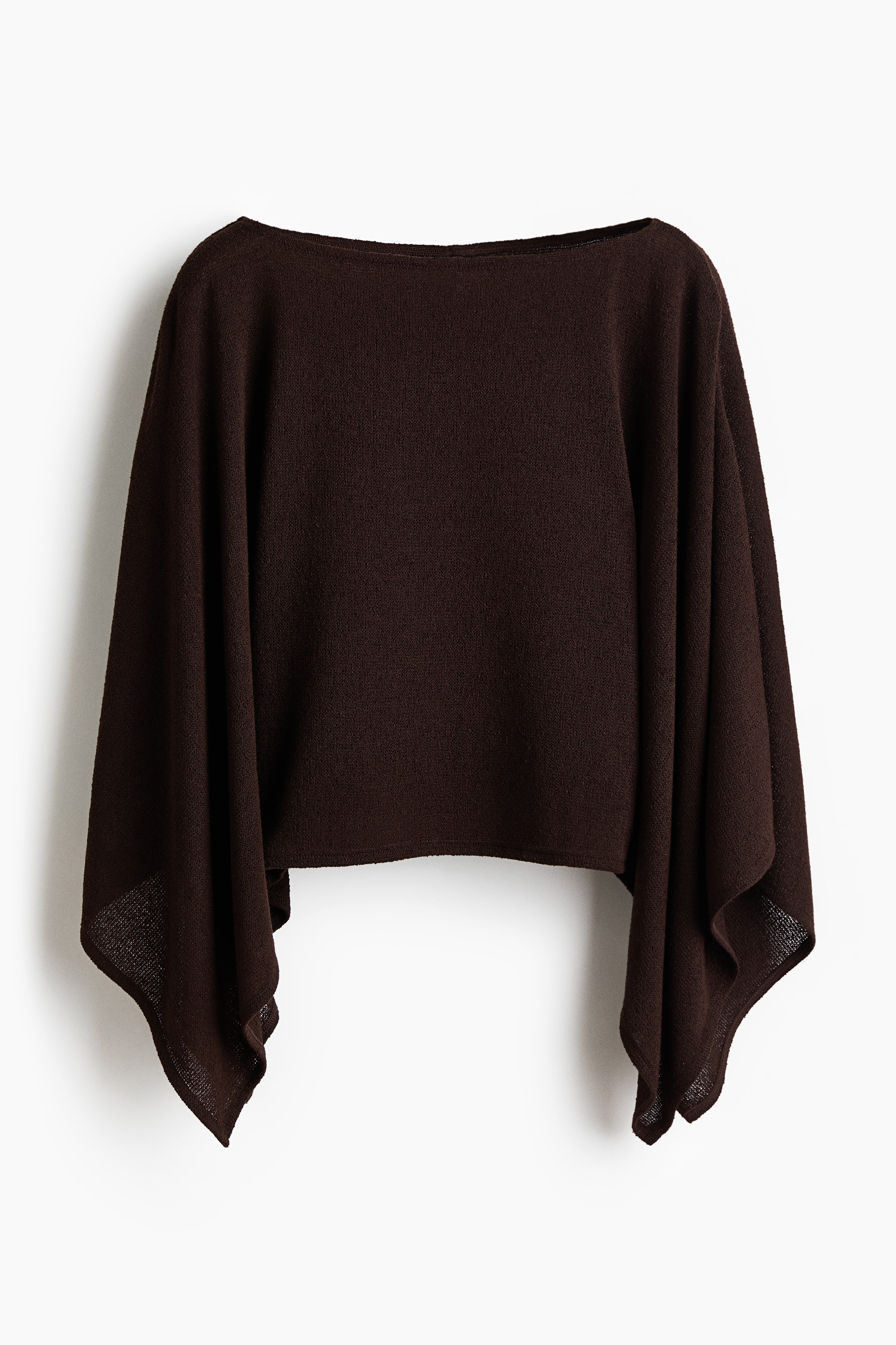 Top cape - Marron foncé/Beige/Crème