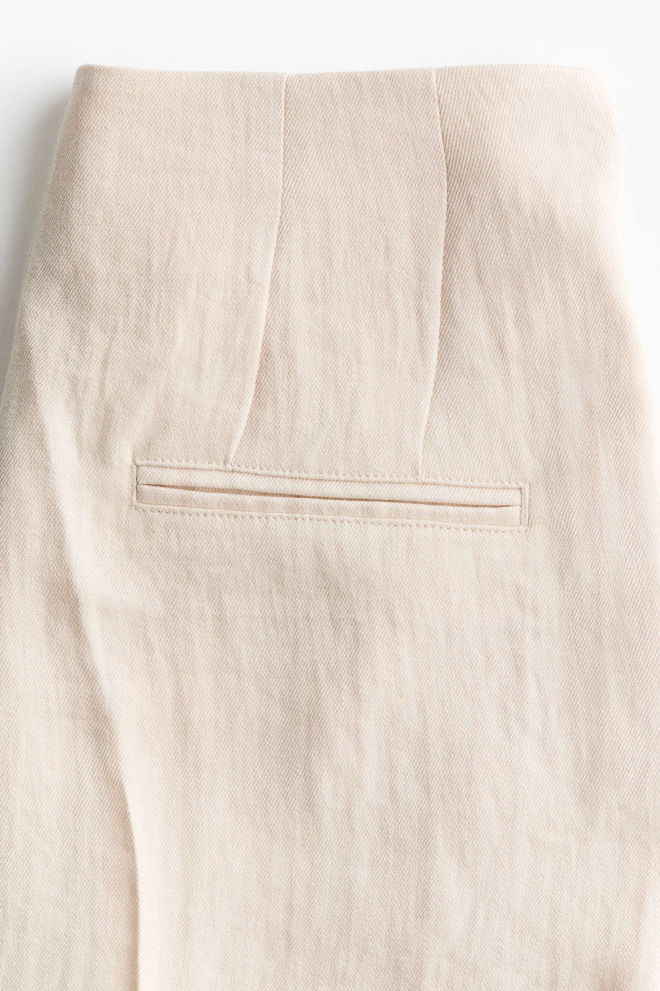 Button-Detail Twill Culottes