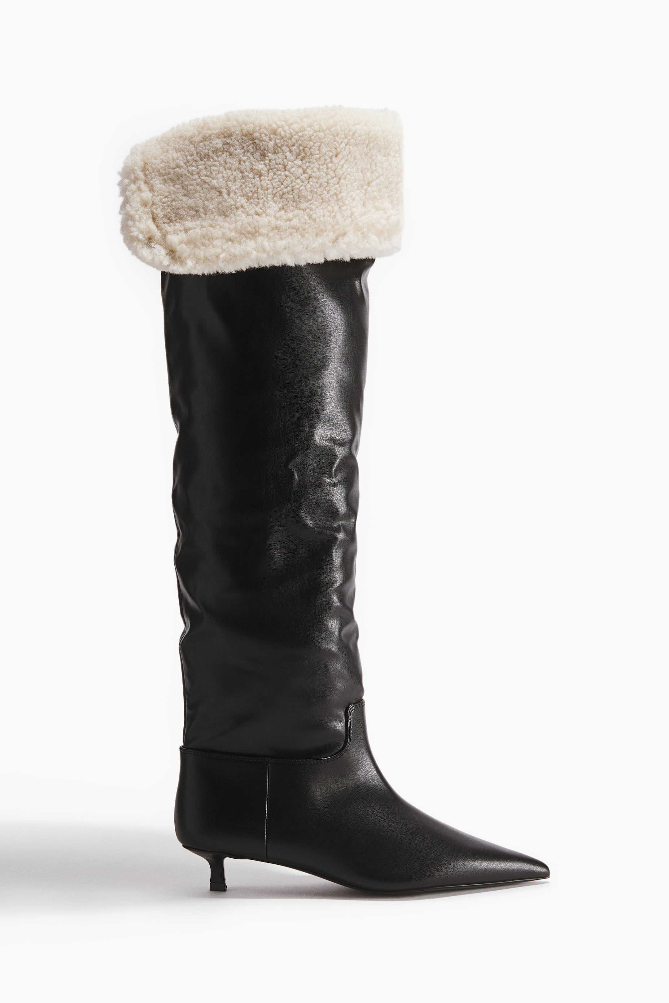 View larger image: Warm-lined boots - Black - Ladies | H&M MY 4