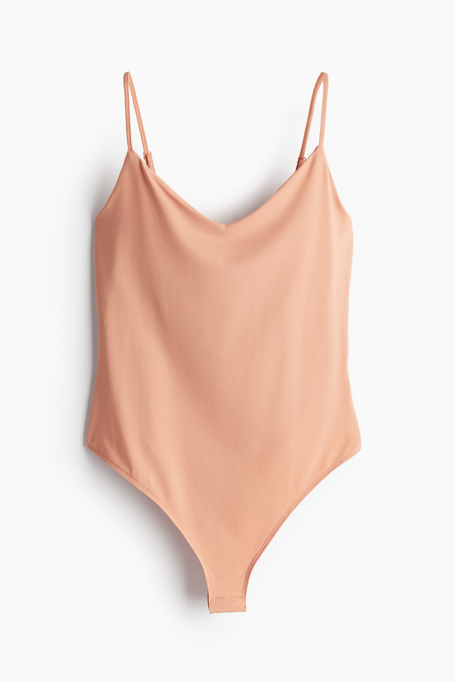 V-neck strappy body - Apricot/Black/White/Black - 2