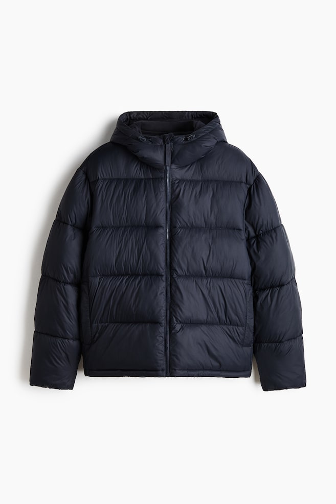Wasserabweisende Pufferjacke - Marineblau/Schwarz - 1