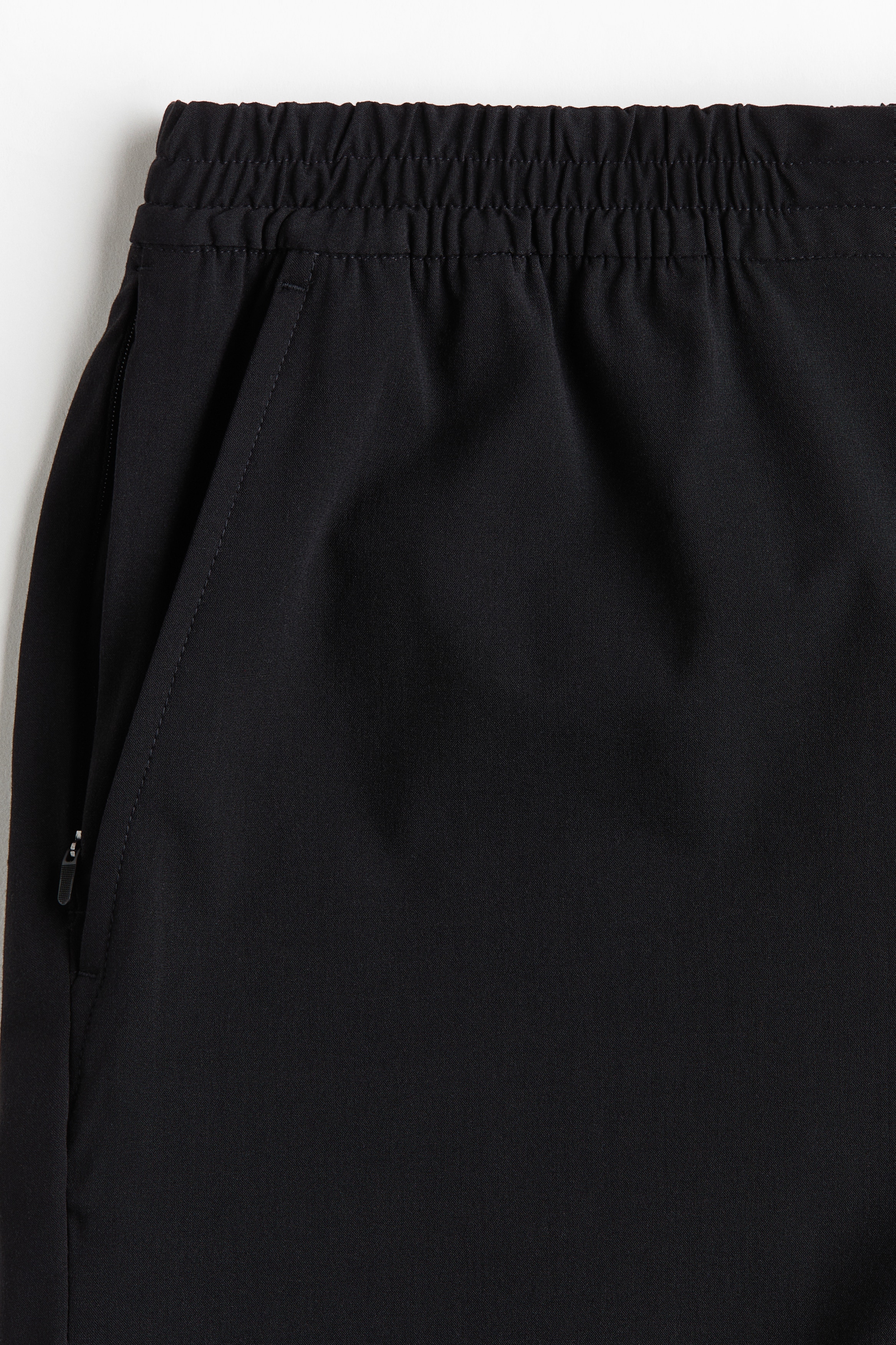 Men's Black Four-Way Stretch Regular-Fit Shorts | H&M US