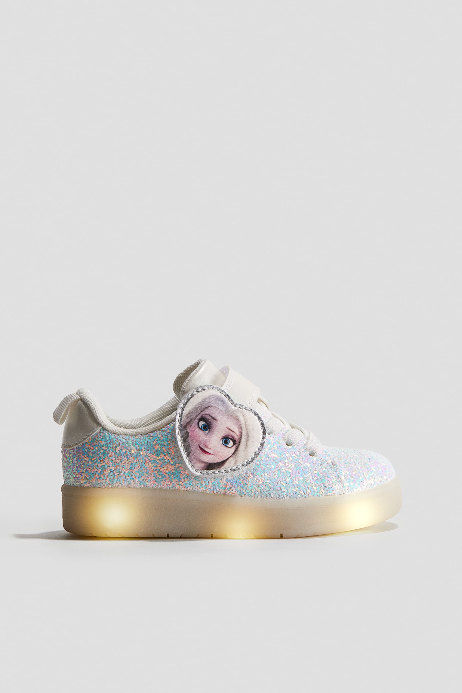 Flashing glitter trainers - White/Frozen/Turquoise/Frozen - 4