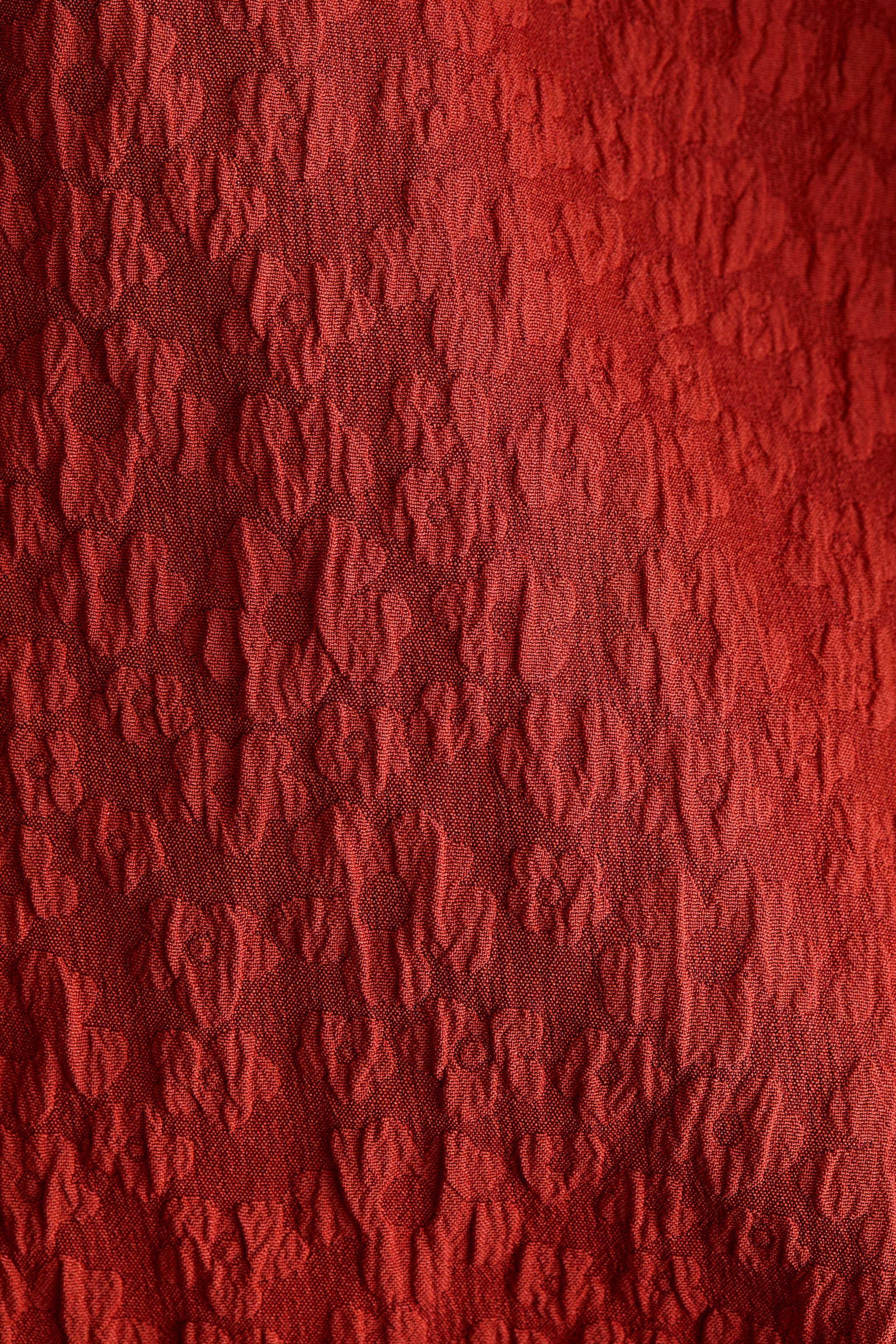 Xem ảnh lớn hơn: Váy hai dây dệt thoi hoa văn - Brick red - Ladies | H&M VN 5