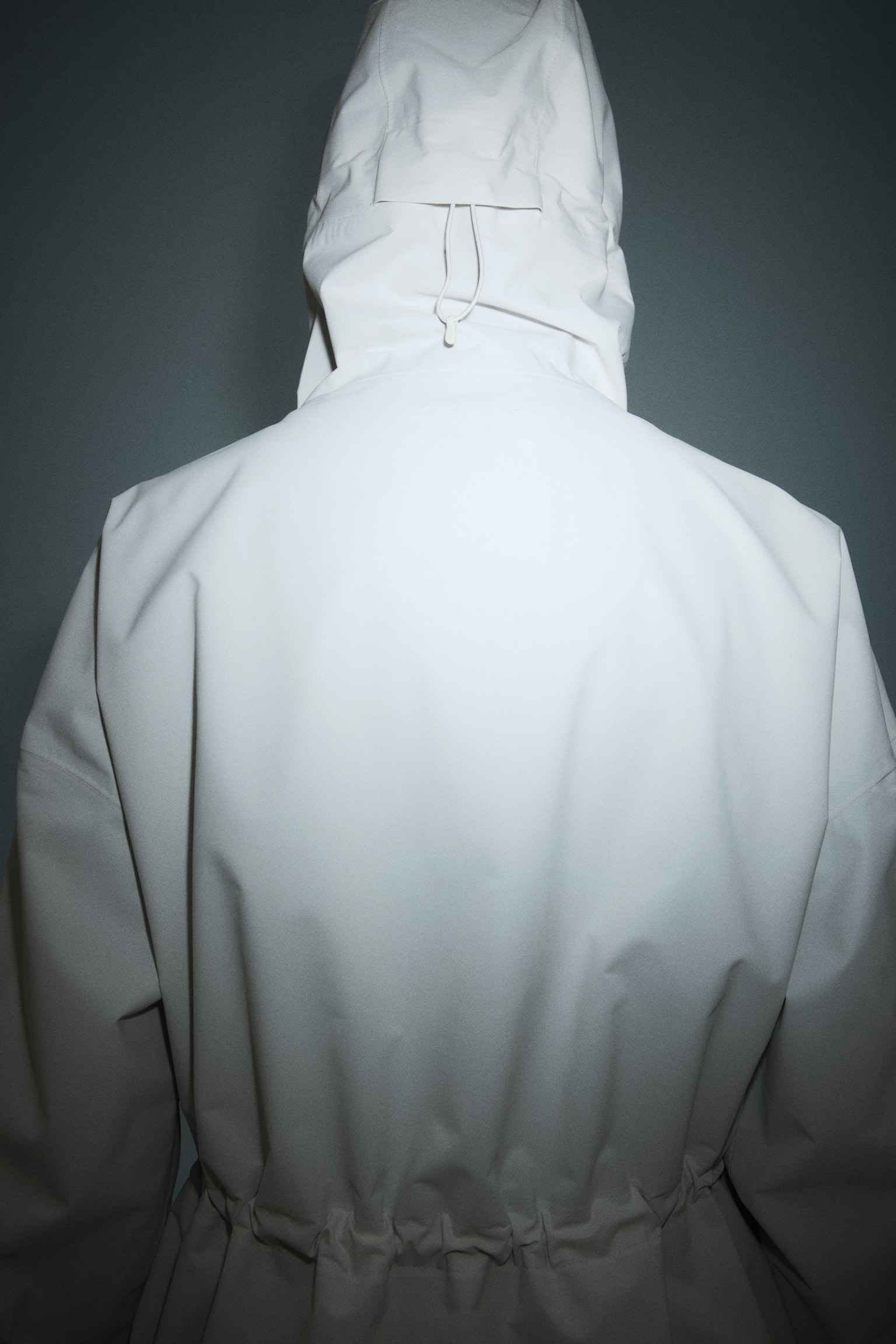 Rain jacket with StormMove™ - White/Black/Beige - 9