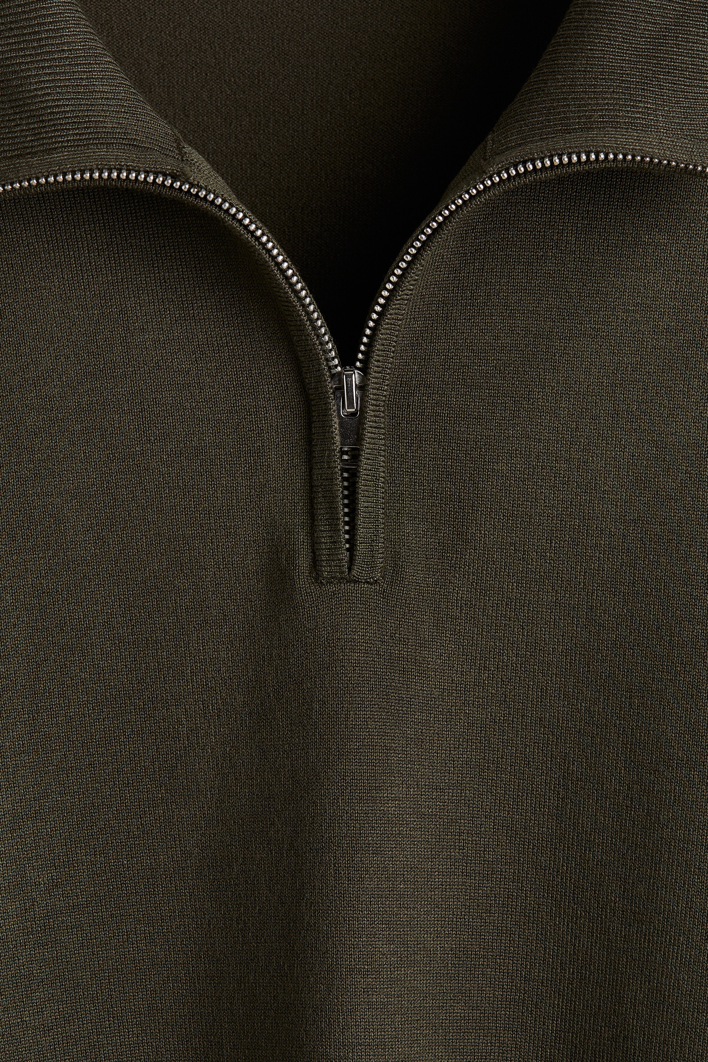 Regular Fit Zip-top jumper