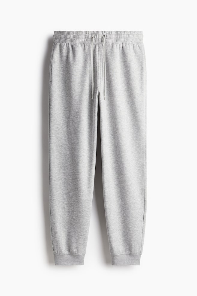 Regular Fit Sweatpants - Light grey marl/Cream/Dark greige - 1
