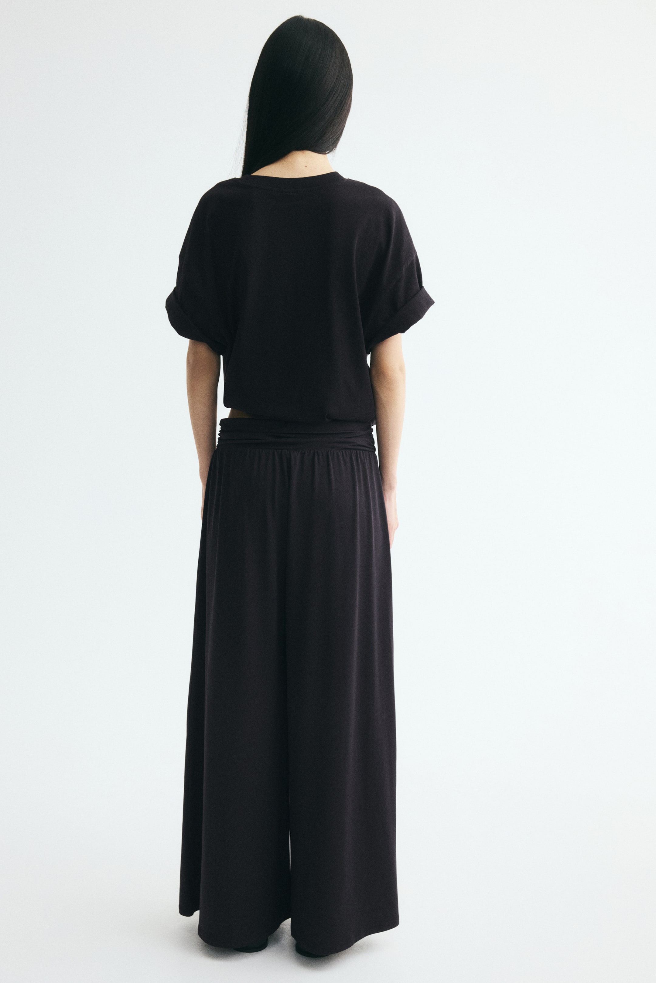 Draped Pull-On Pants