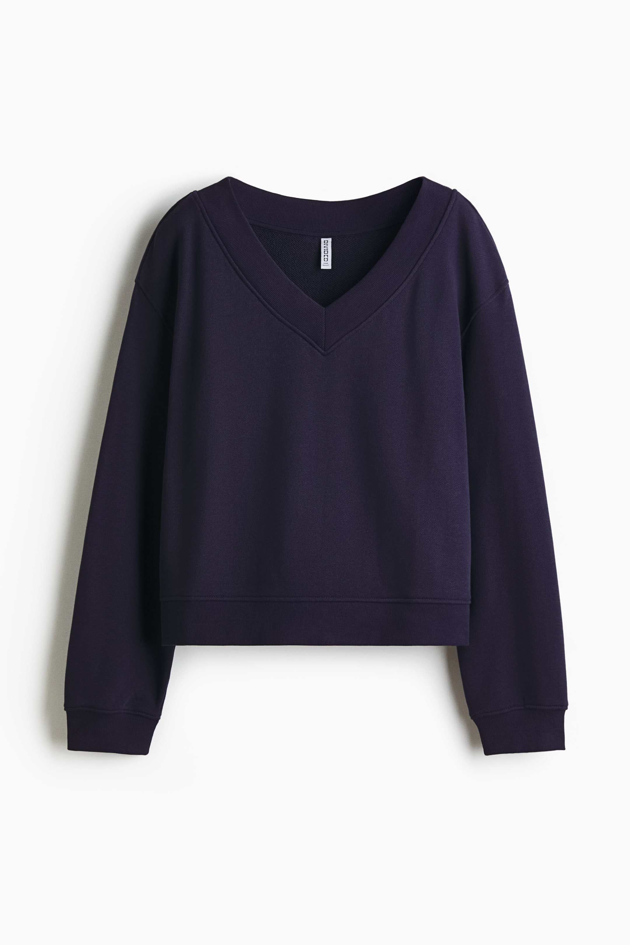 View larger image: V-neck sweatshirt - Navy blue - Ladies | H&M IE 6