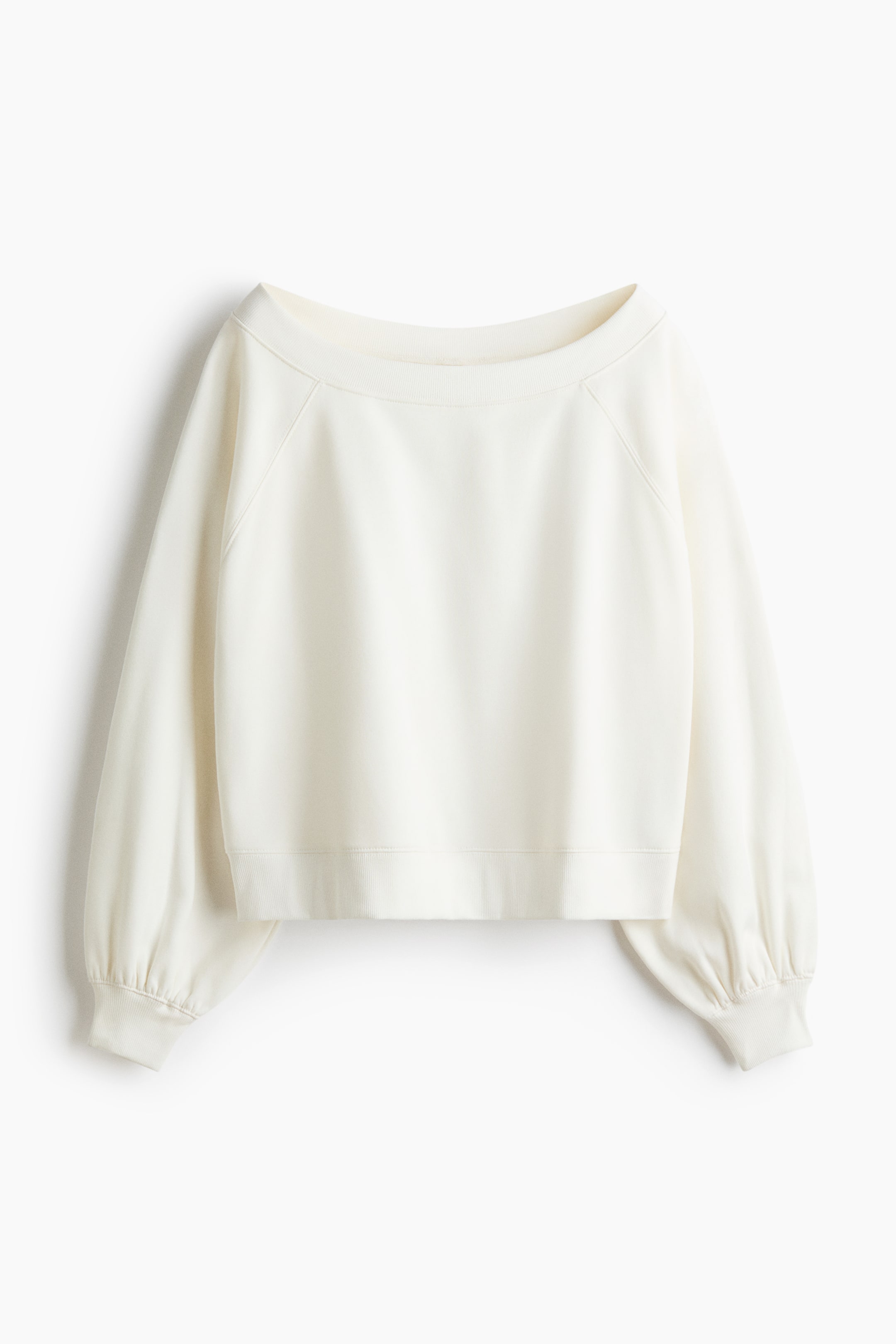 Off-the-Shoulder Sweatshirt