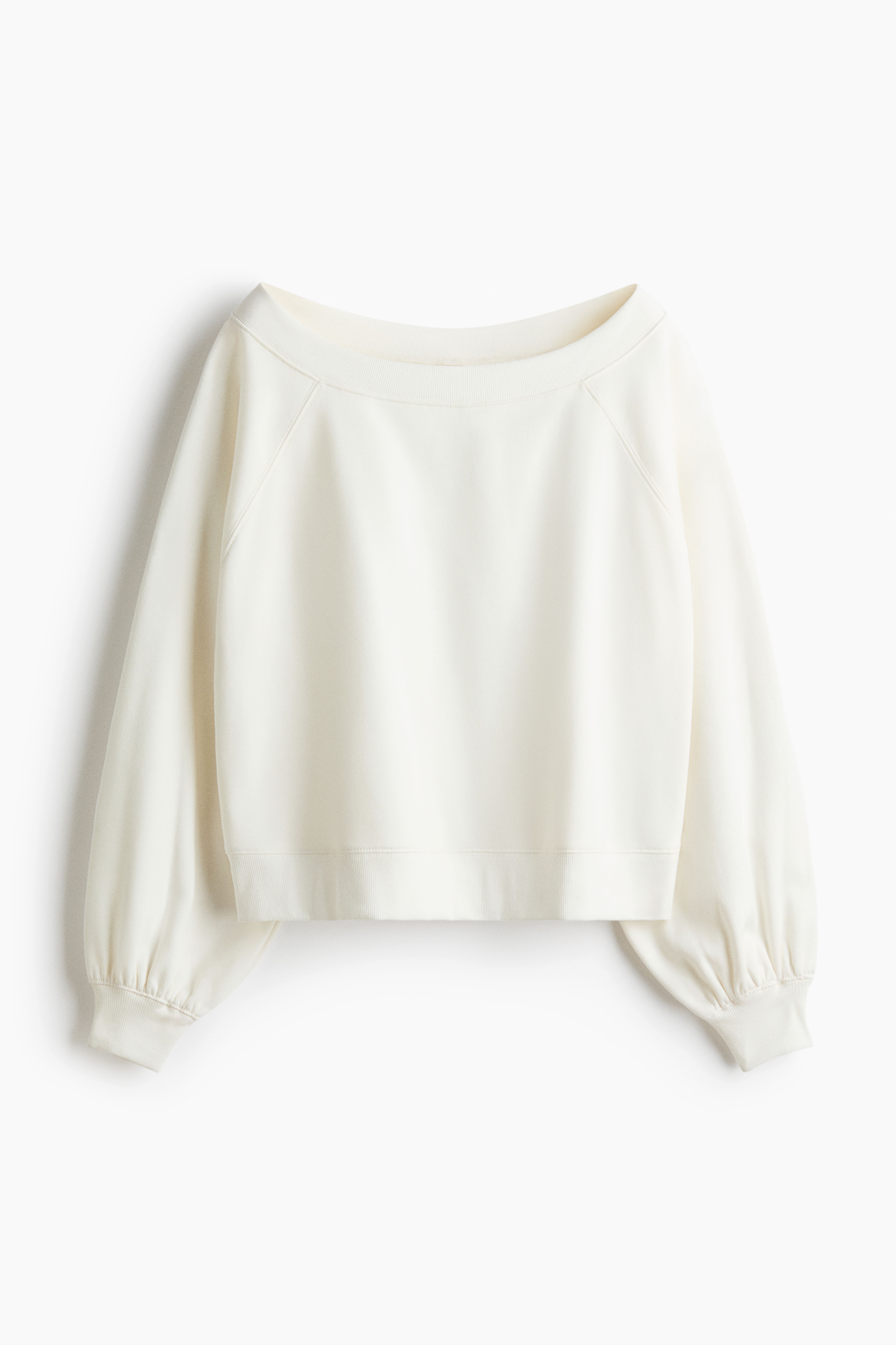 Off-the-Shoulder Sweatshirt