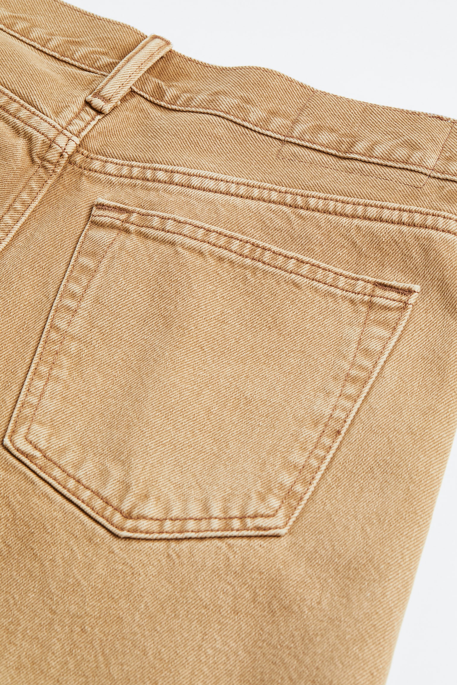 Straight Relaxed Jeans - Beige - 2