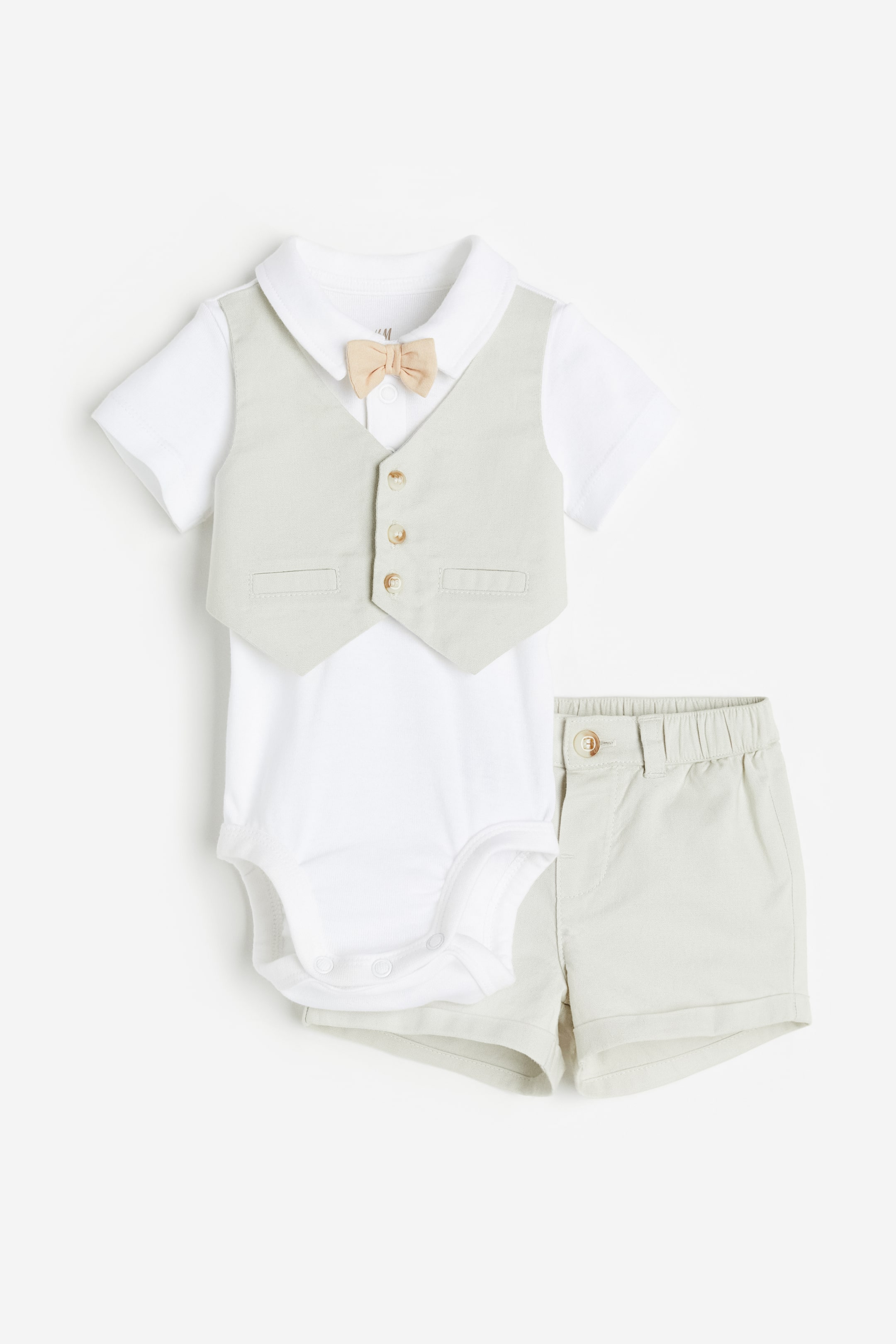 View larger image: 2-piece dressy set - Light grey - Kids | H&M IN 1