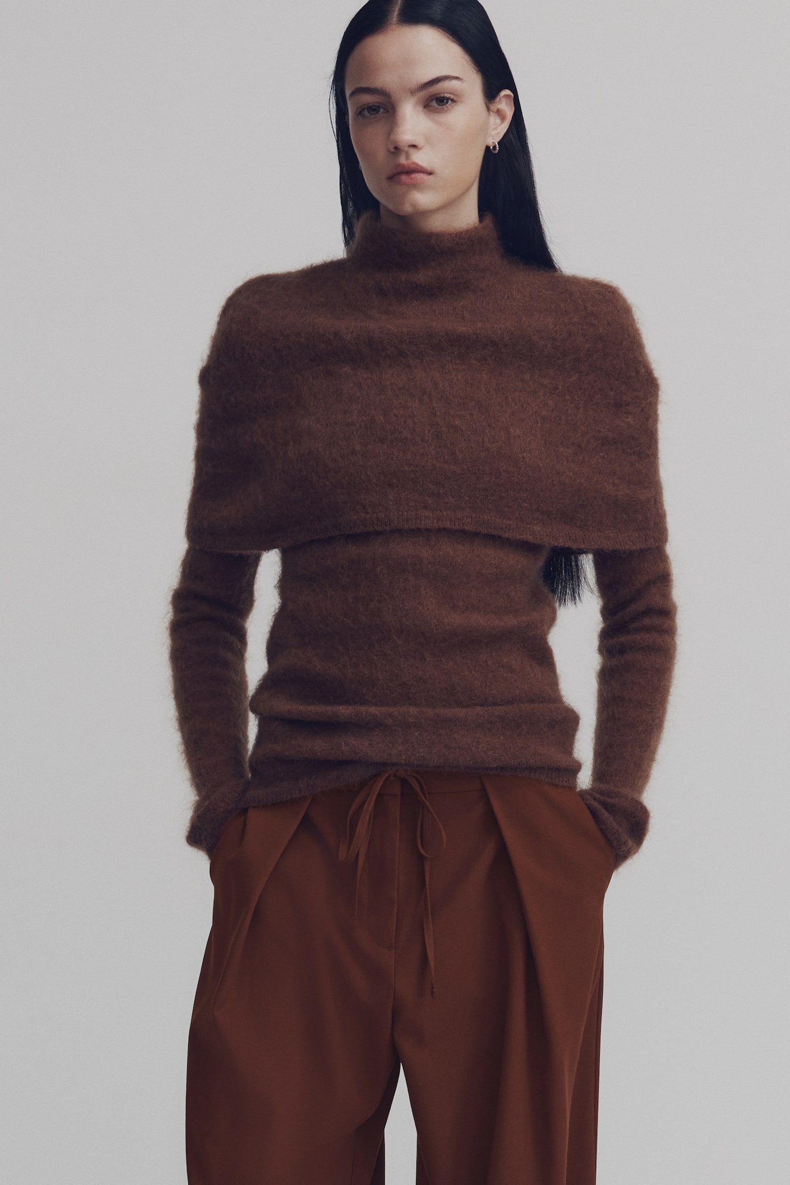 Layered-look trousers - Brown - 6