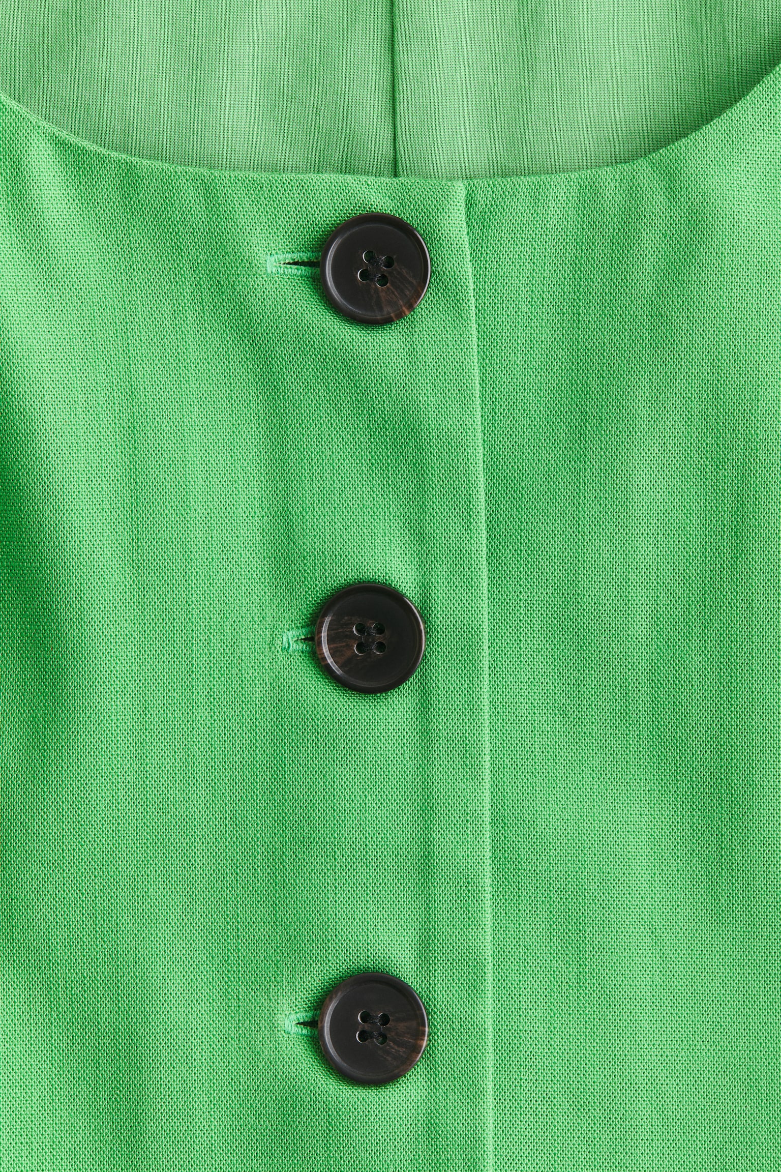 Blouse à encolure dégagée - Vert - 2