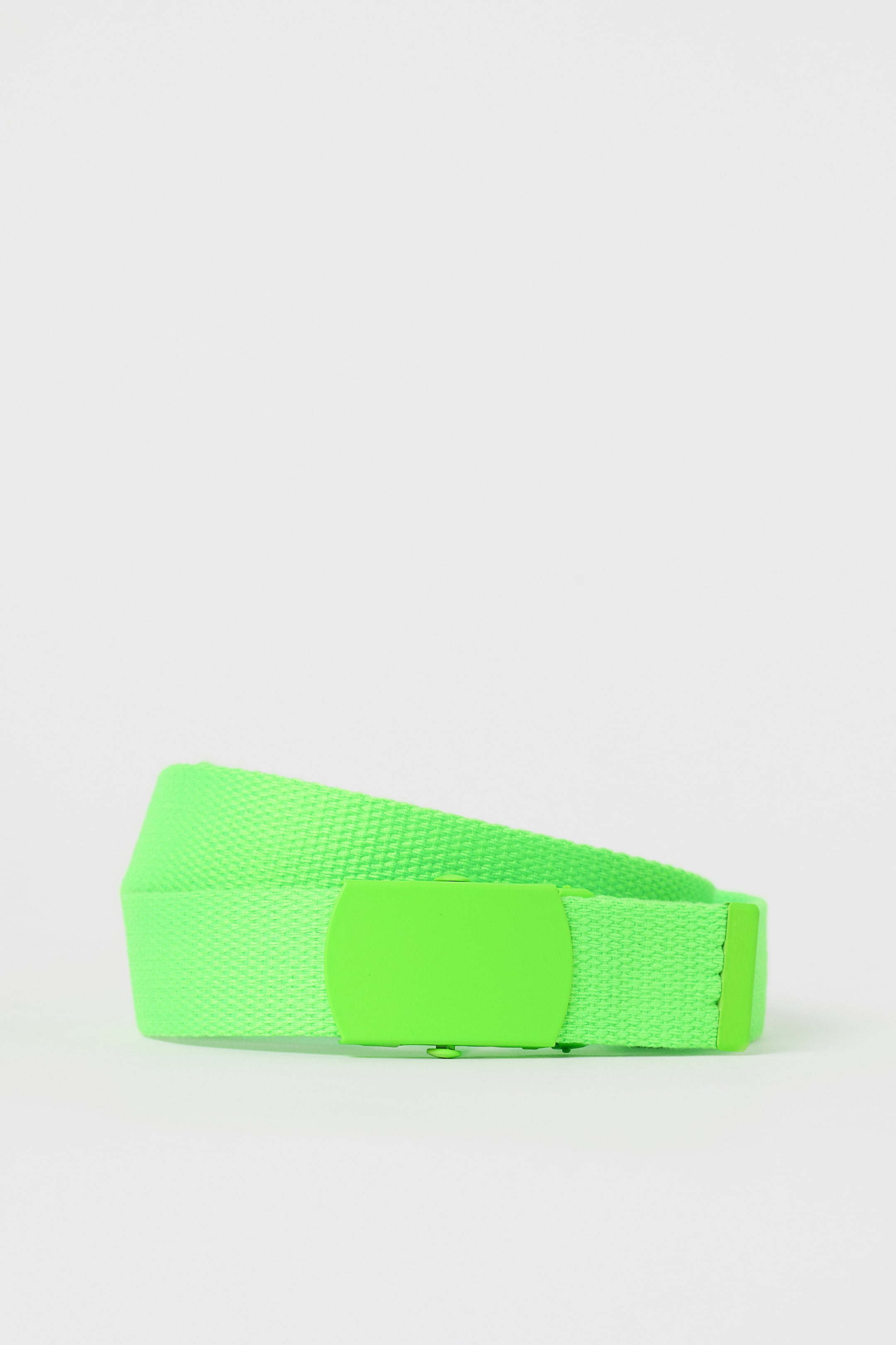 View larger image: Fabric belt - Neon green - Men | H&M HK 1