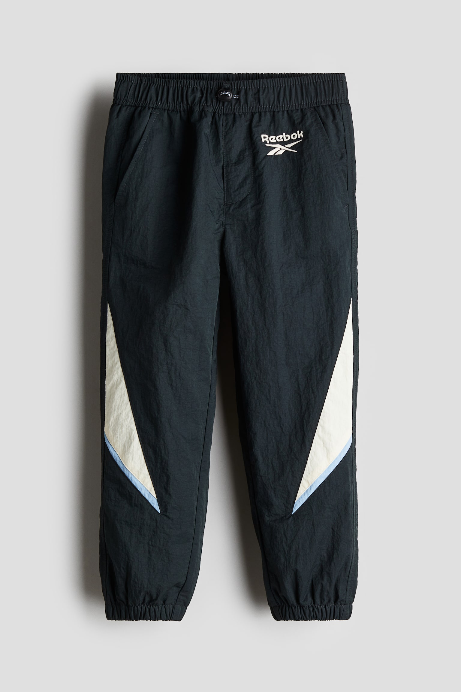 Embroidered-detail nylon joggers - Black/Reebok - 2