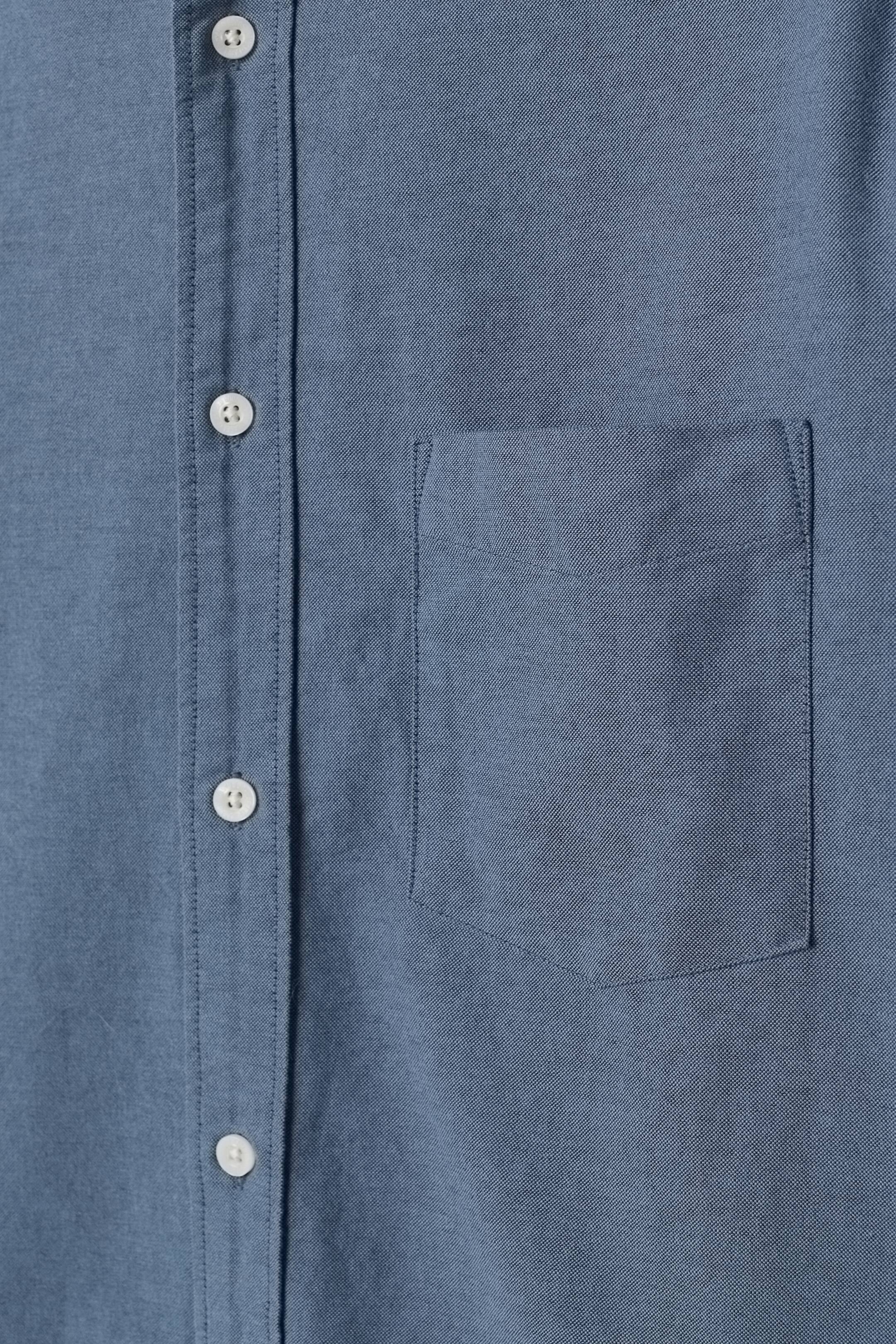 Oxford shirt Regular Fit - Long sleeve - Blue - Men | H&M GB