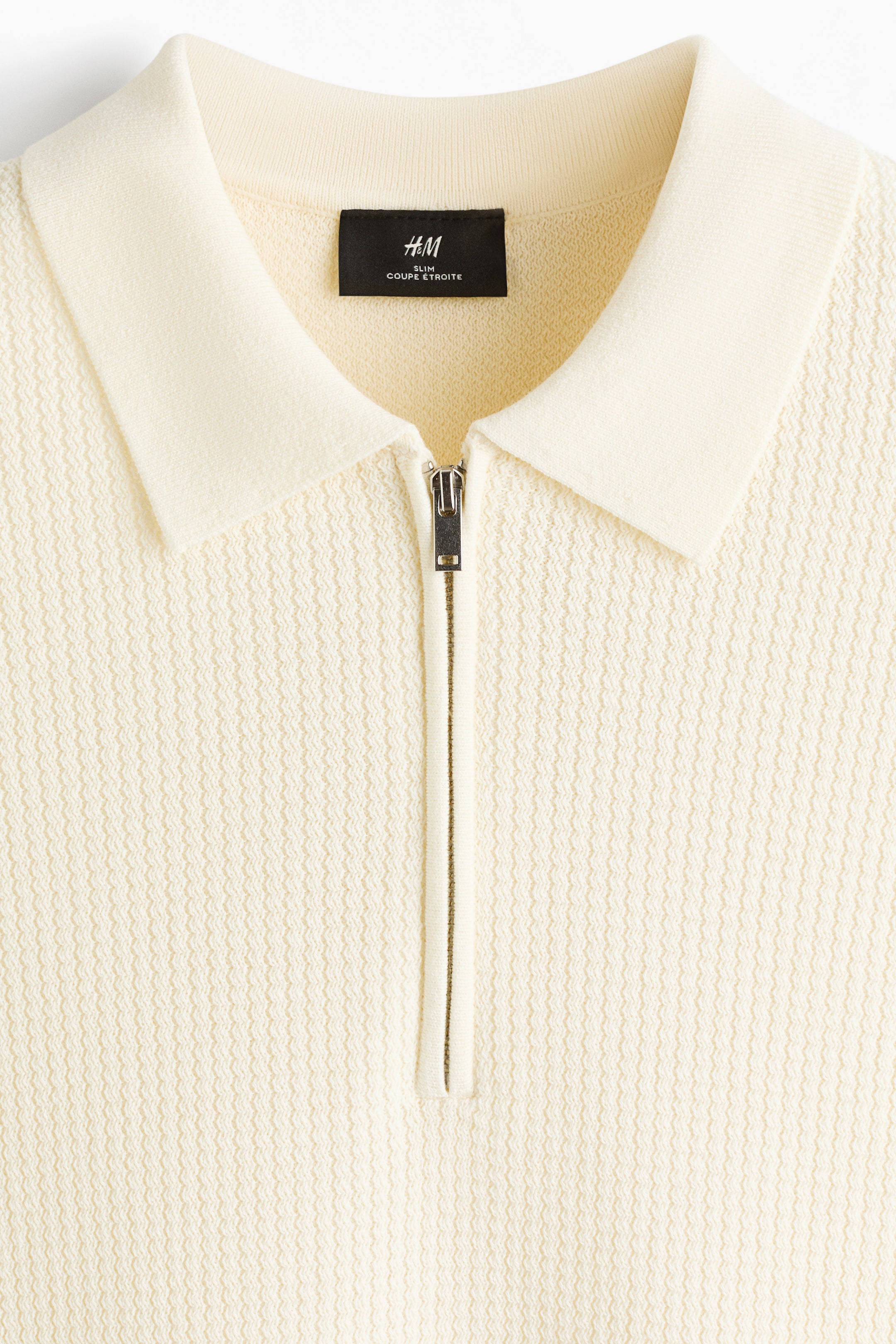 Slim-Fit Half-Zip Polo Shirt