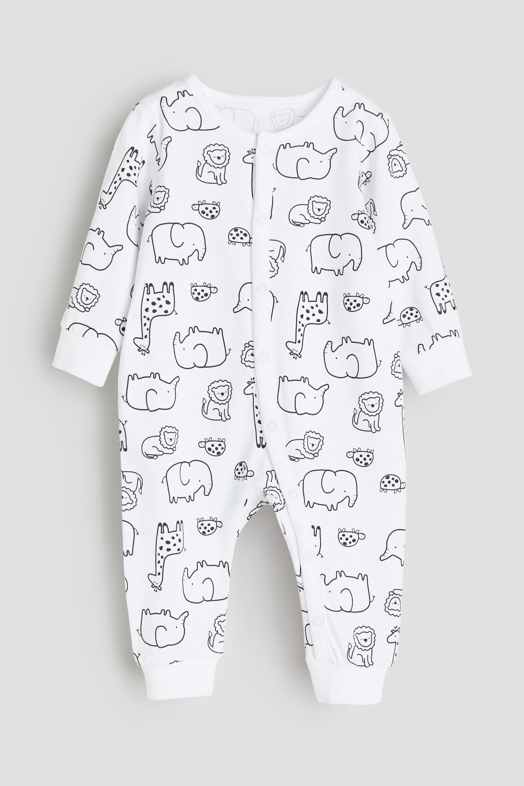 Patterned Pajama Jumpsuit