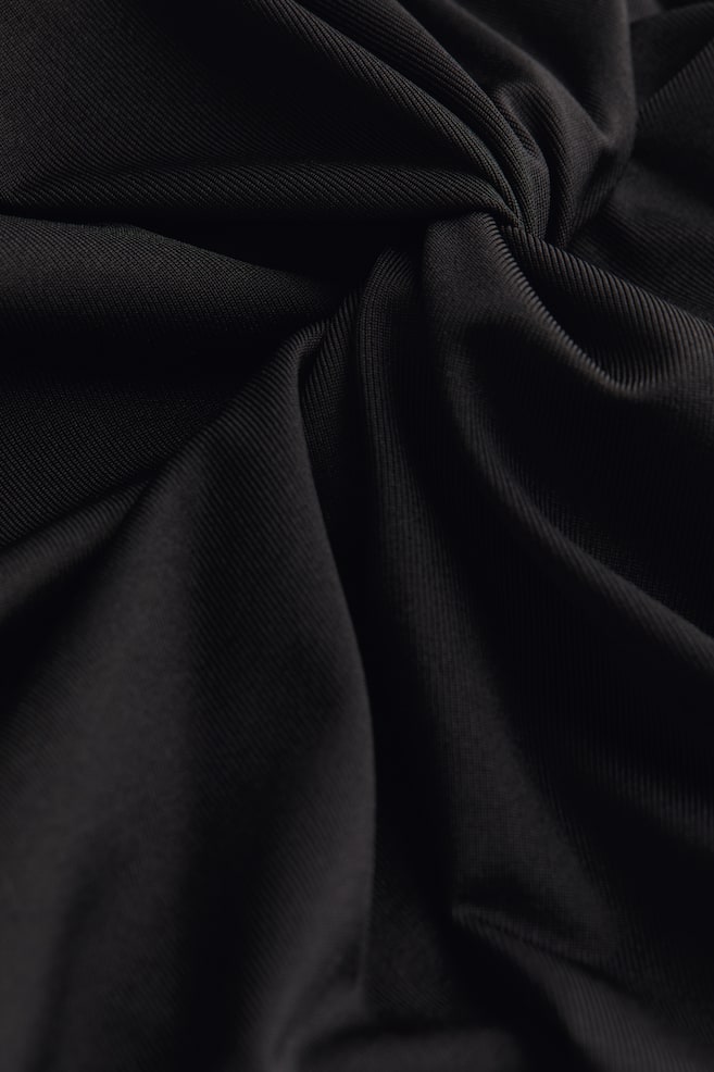 Twist-detail dress - Black/Bright blue/Grey marl - 3